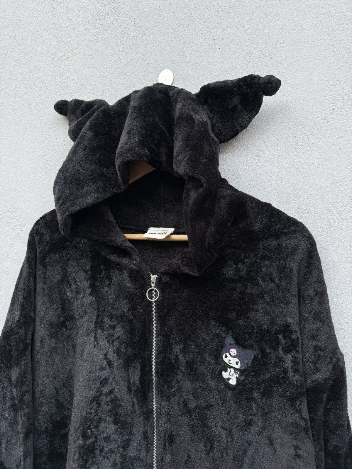 Anime KUROMI My Melody Universe Jester’s Hood Fleece Zipup Hoodie Size US XL / EU 56 / 4 - 3 Thumbnail