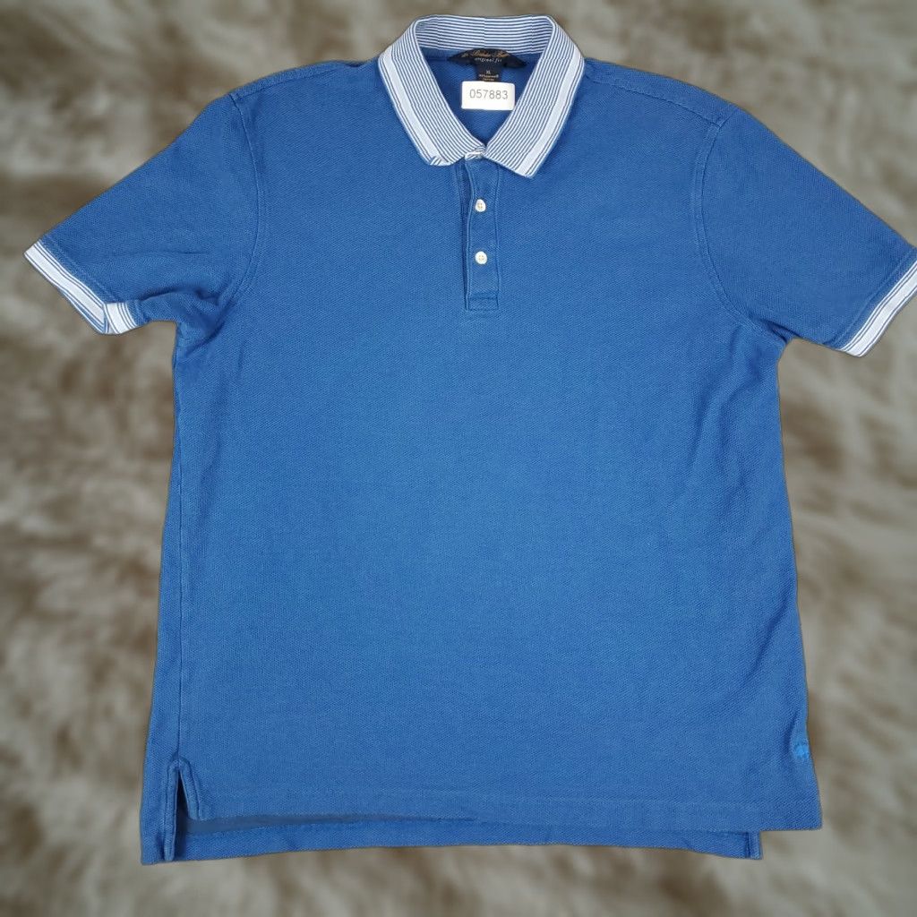 Brooks Brothers Brooks Brothers Polo Shirt Mens XL Blue Knit Short Sleeve Casual Activewear Size US XL / EU 56 / 4 - 1 Thumbnail