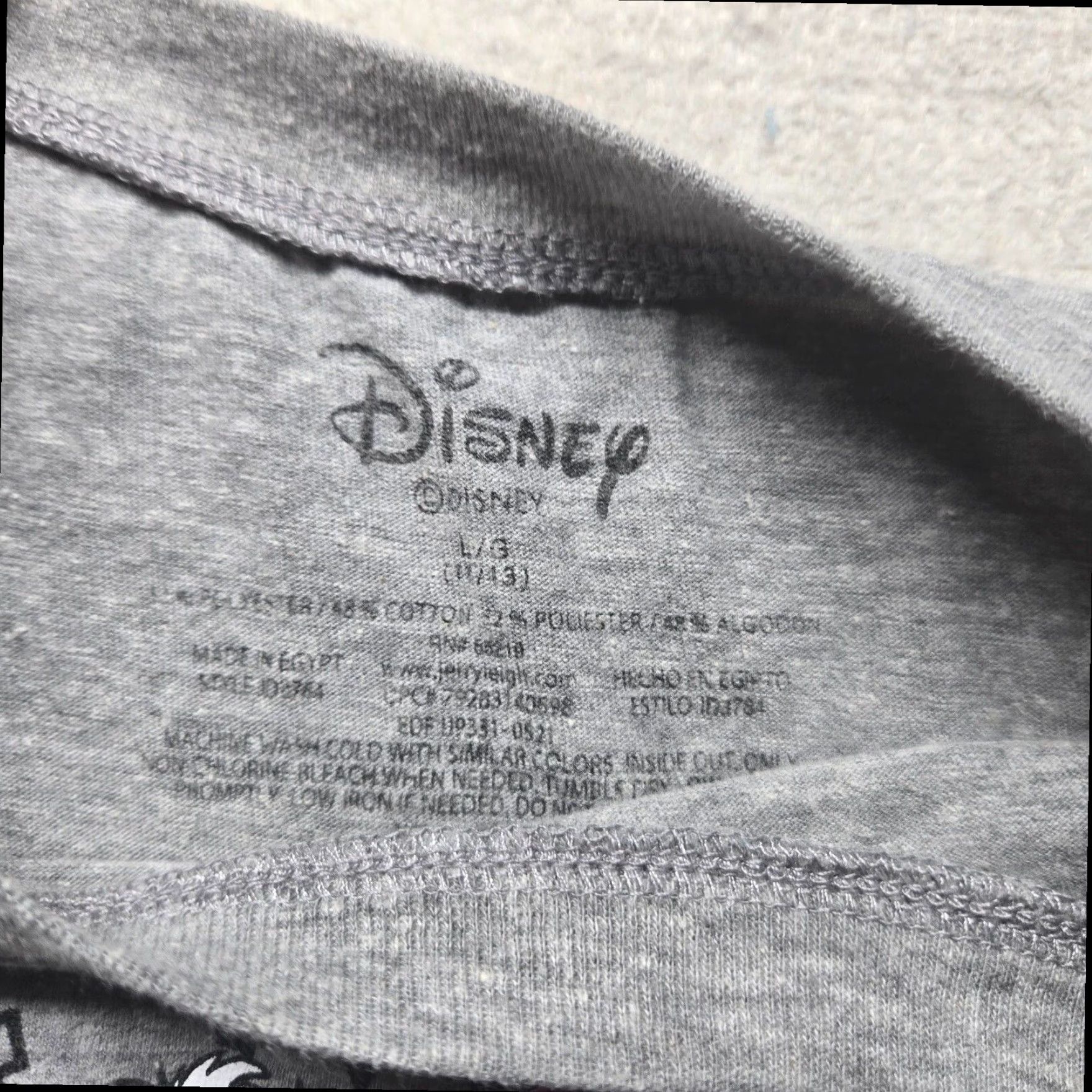 Disney Disney 101 Dalmatians Graphic Tee Adult Mens Gray Large Size US L / EU 52-54 / 3 - 3 Thumbnail