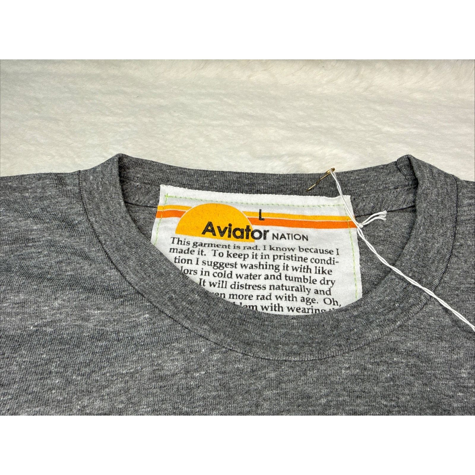 Aviator Nation AVIATOR NATION-Pray For Snow Relaxed Tee-Women’s New Size L / US 10 / IT 46 - 4 Thumbnail