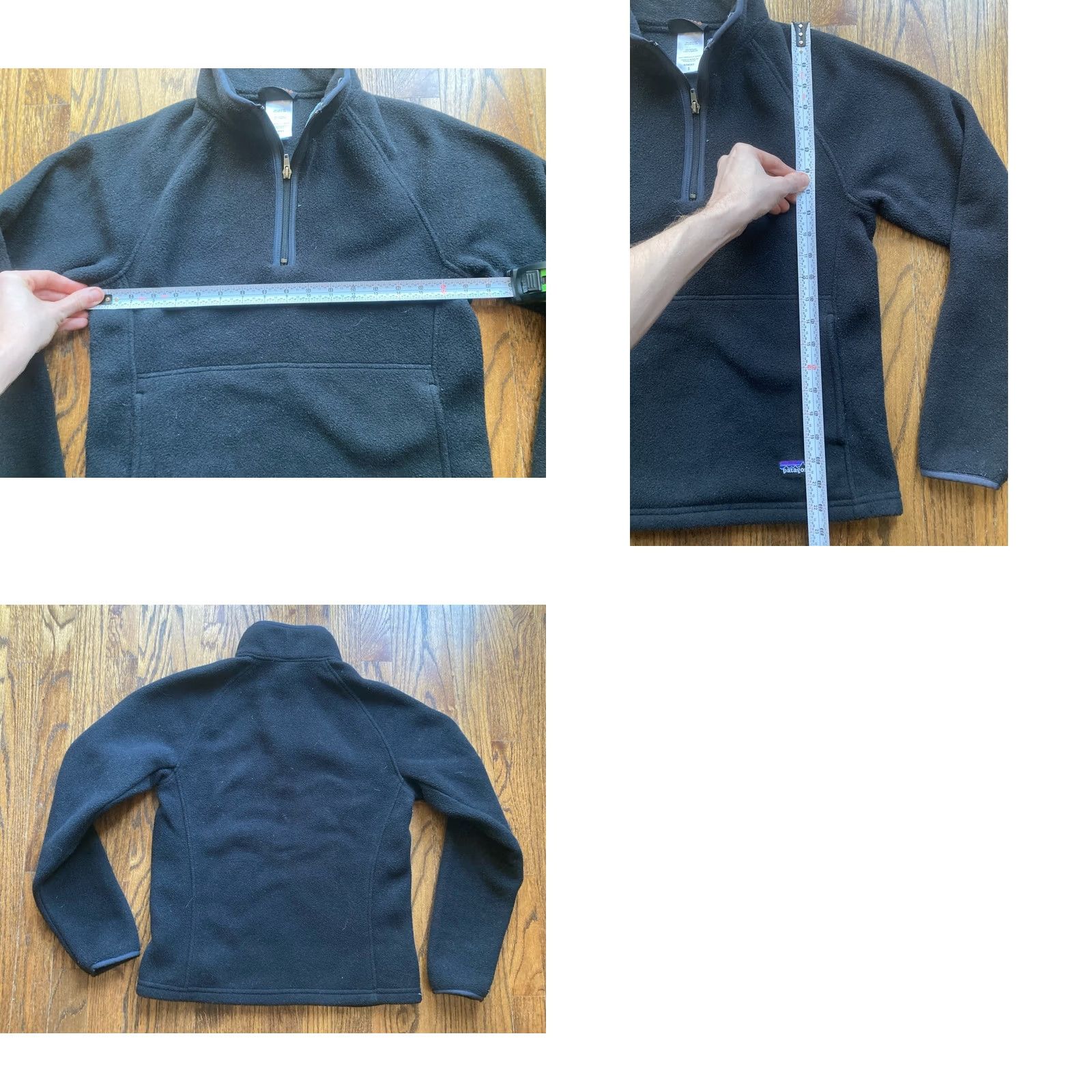 Patagonia VINTAGE Patagonia Synchilla Fleece Pullover Womens Small Black Marsupial 1/4 Zip Sweater Regular Women Size S / US 4 / IT 40 - 8 Thumbnail