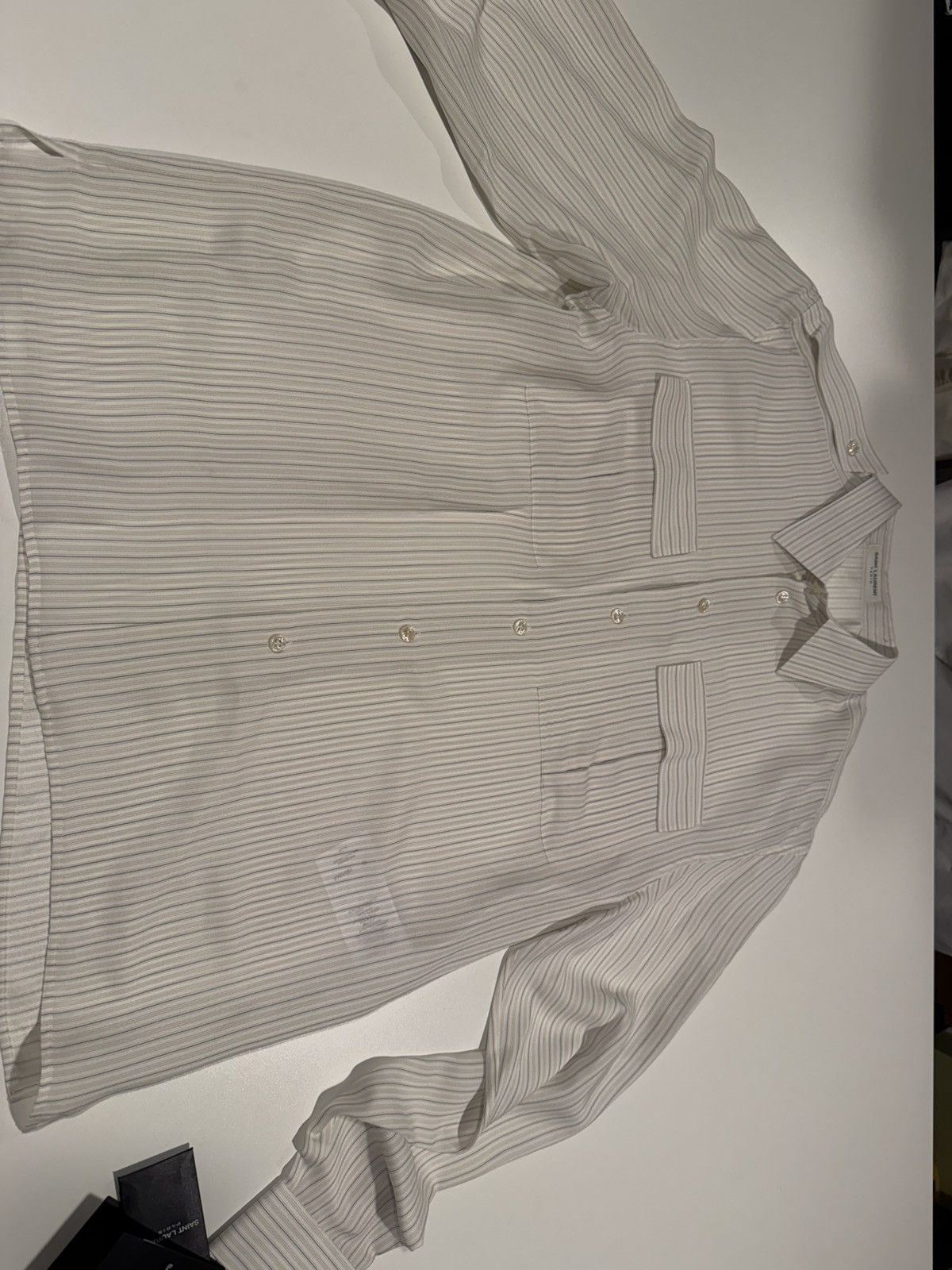 Saint Laurent Paris Saint laurent silk shirt. 40/15.5. $1700 Size US M / EU 48-50 / 2 - 2 Thumbnail