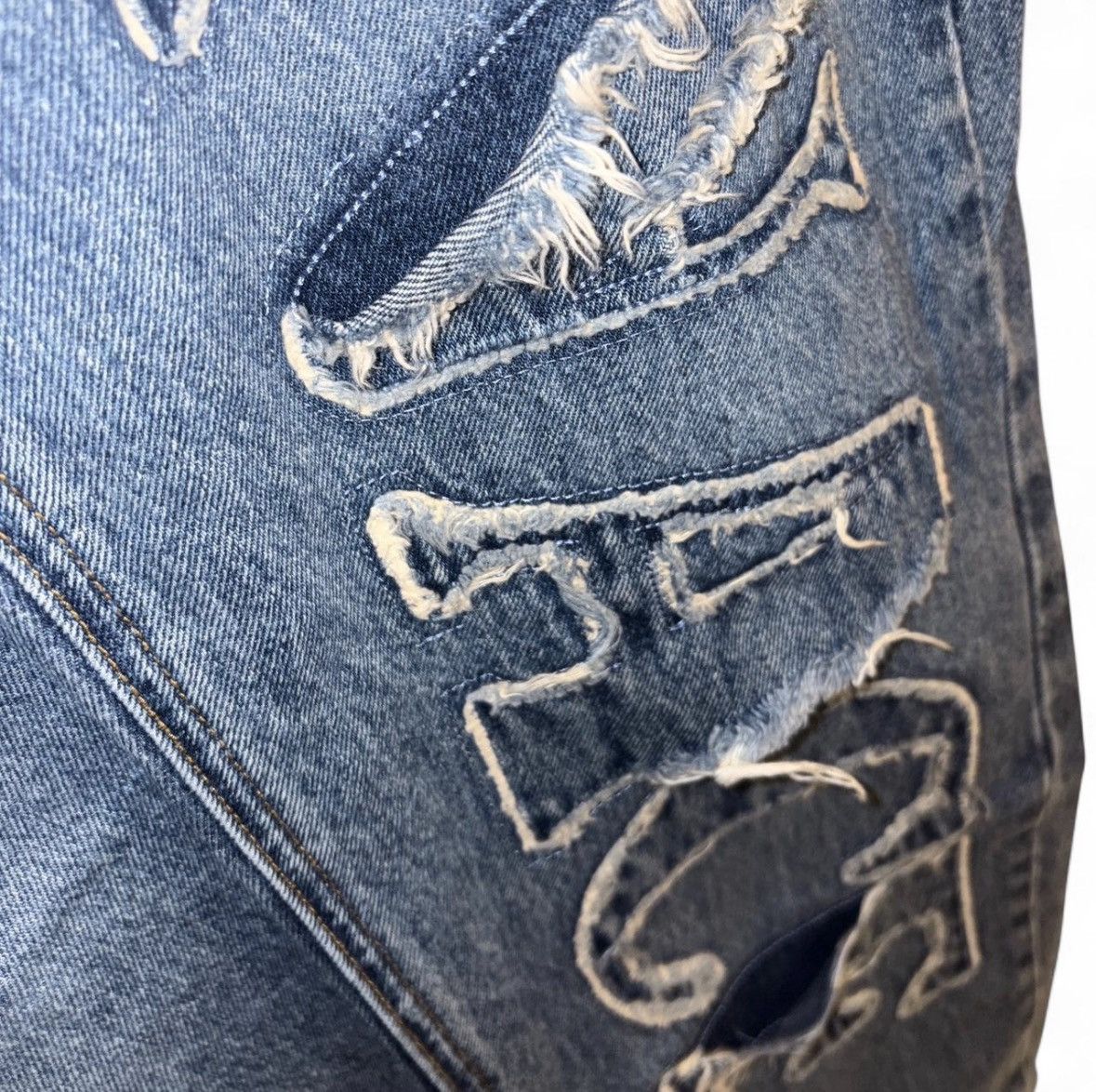 Menace menace stencil jeans Size US 34 / EU 50 - 5 Thumbnail