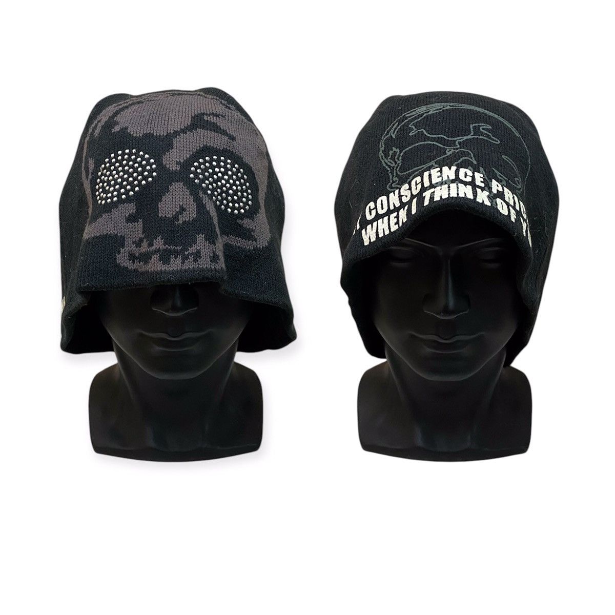 Seditionaries Japanese Brand Stream Big Logo Skull Seditionarie Beanie Hat Size ONE SIZE - 1 Thumbnail