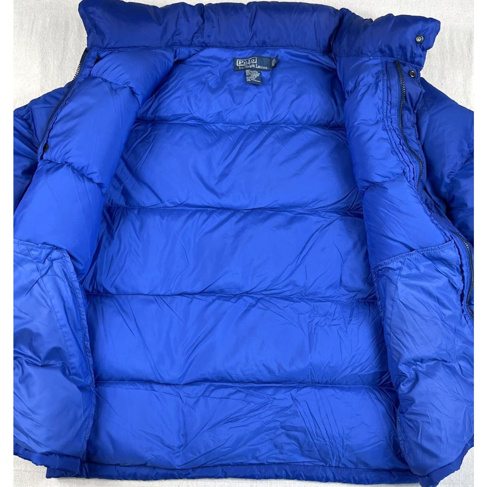 Polo Ralph Lauren VINTAGE Polo Ralph Lauren Puffer Jacket Coat Down Nylon Quilted Hooded 90s Ski Men L Blue - Mens Size US L / EU 52-54 / 3 - 4 Thumbnail