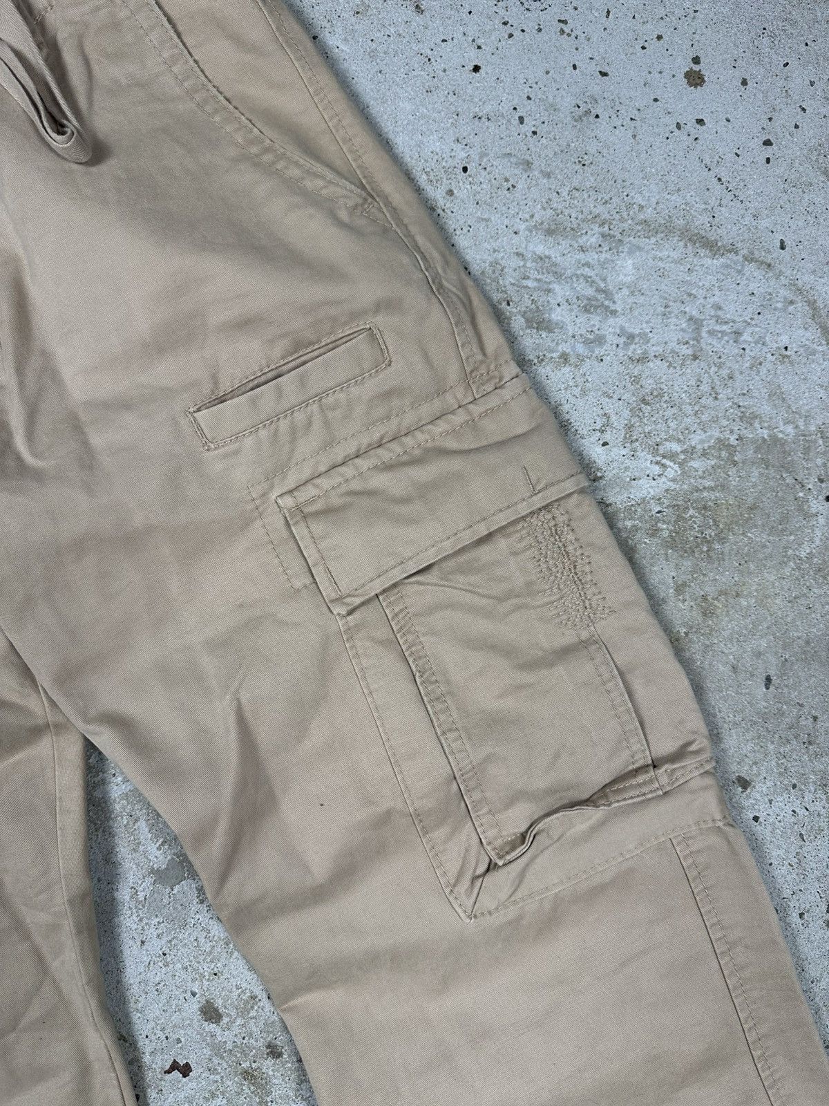 Ecko Unltd. × Vintage Vintage Y2K Ecko Unltd Function Beige Cargo Baggy Pants Size US 32 / EU 48 - 6 Thumbnail