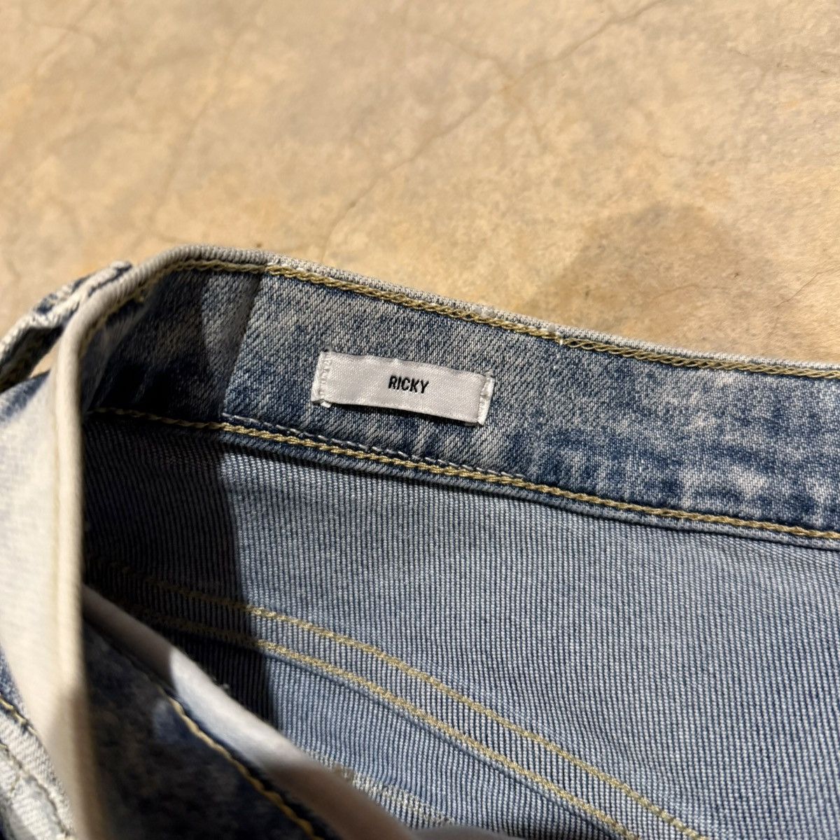 True Religion Vtg True Religion Ricky Faded Distressed Denim Y2K Cyber ERD Size US 34 / EU 50 - 12 Thumbnail