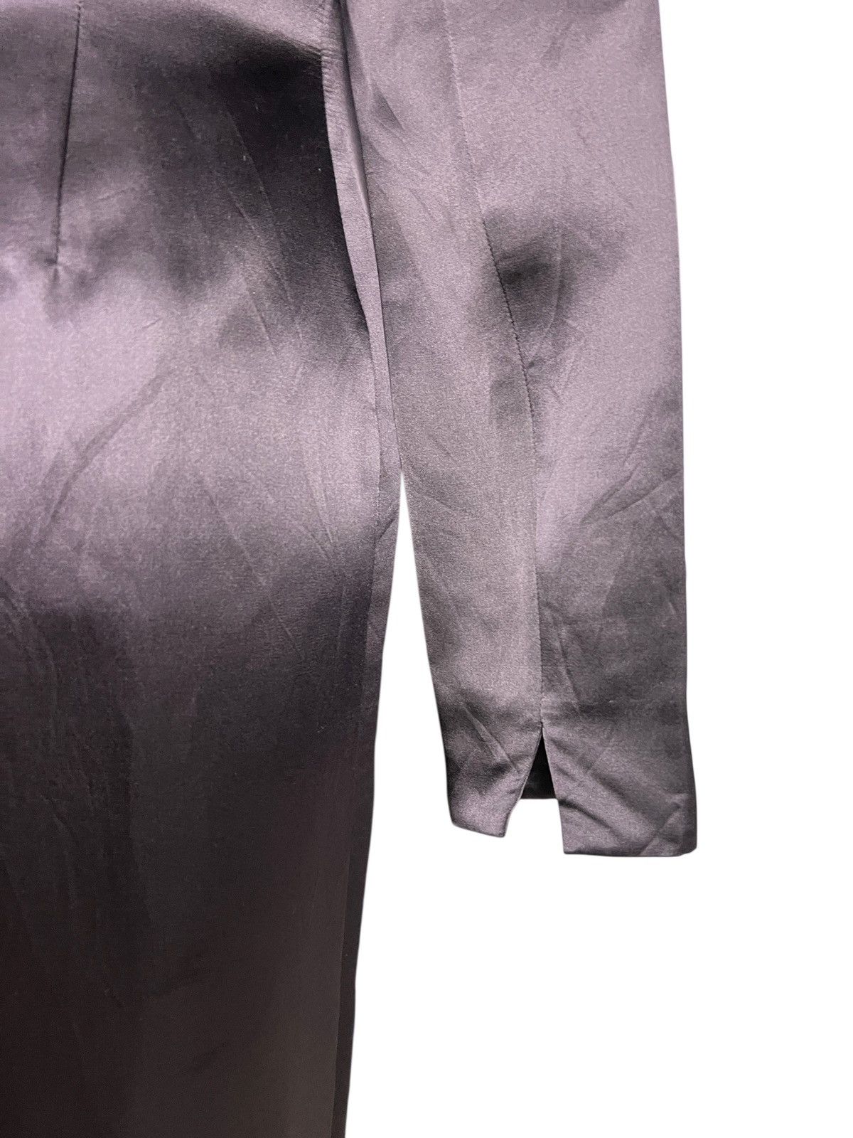 Romeo Gigli Archive 1990 Romeo Gigli Dark Purple Silk Maxi Dress Size S / US 4 / IT 40 - 3 Thumbnail