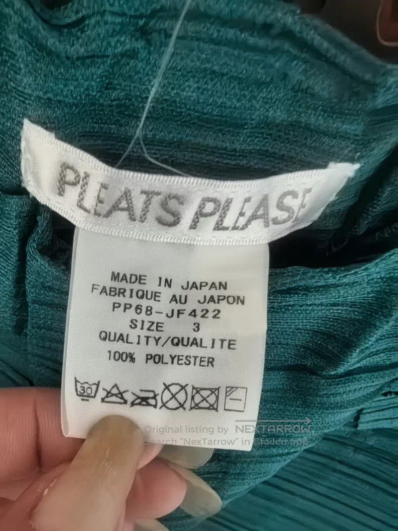 Issey Miyake Issey Miyake size:3 Blue Pants Size 22" - 3 Thumbnail