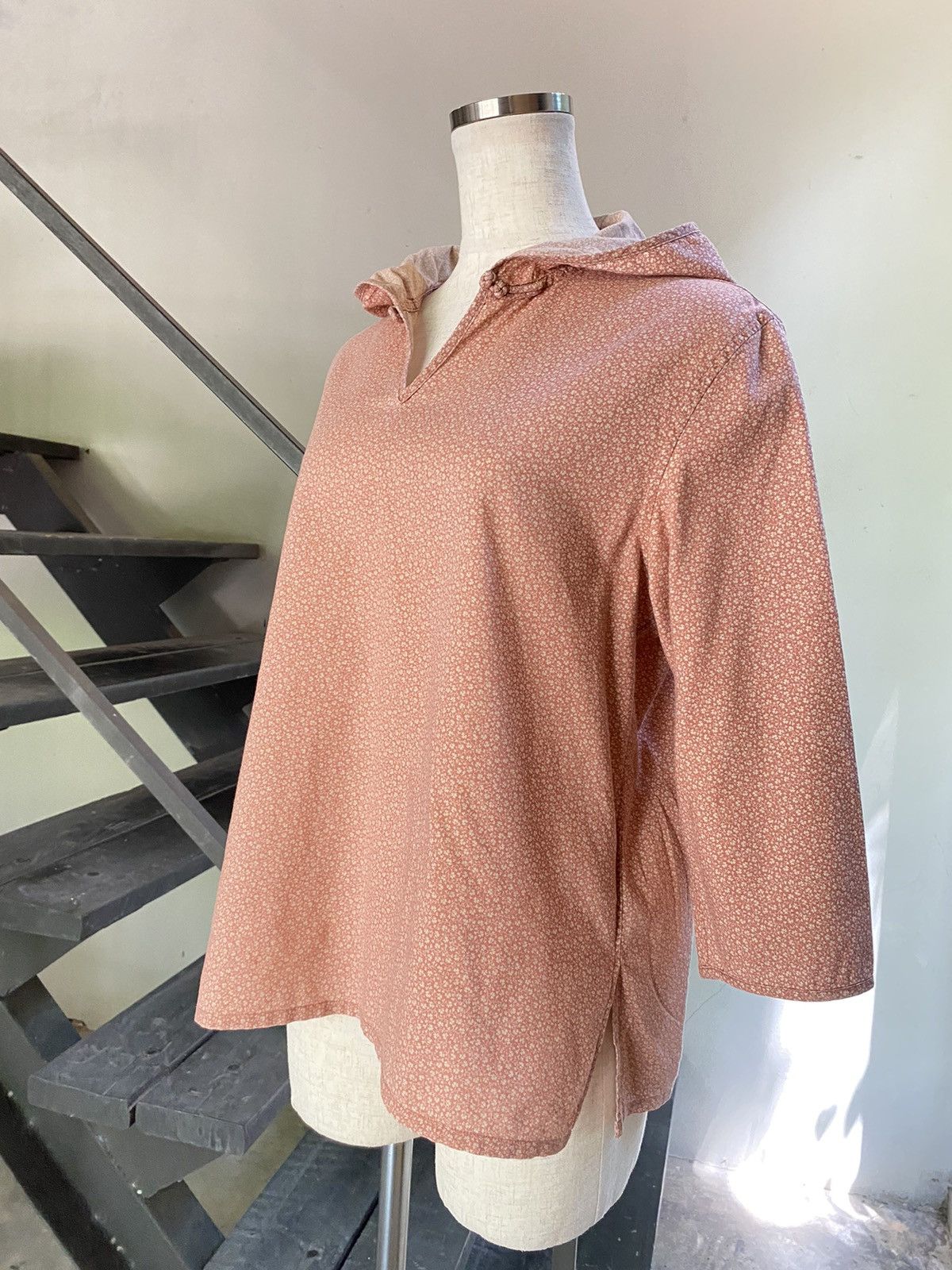 Japanese Brand Powder Peach Hooded V-neck Top Size M / US 6-8 / IT 42-44 - 12 Thumbnail