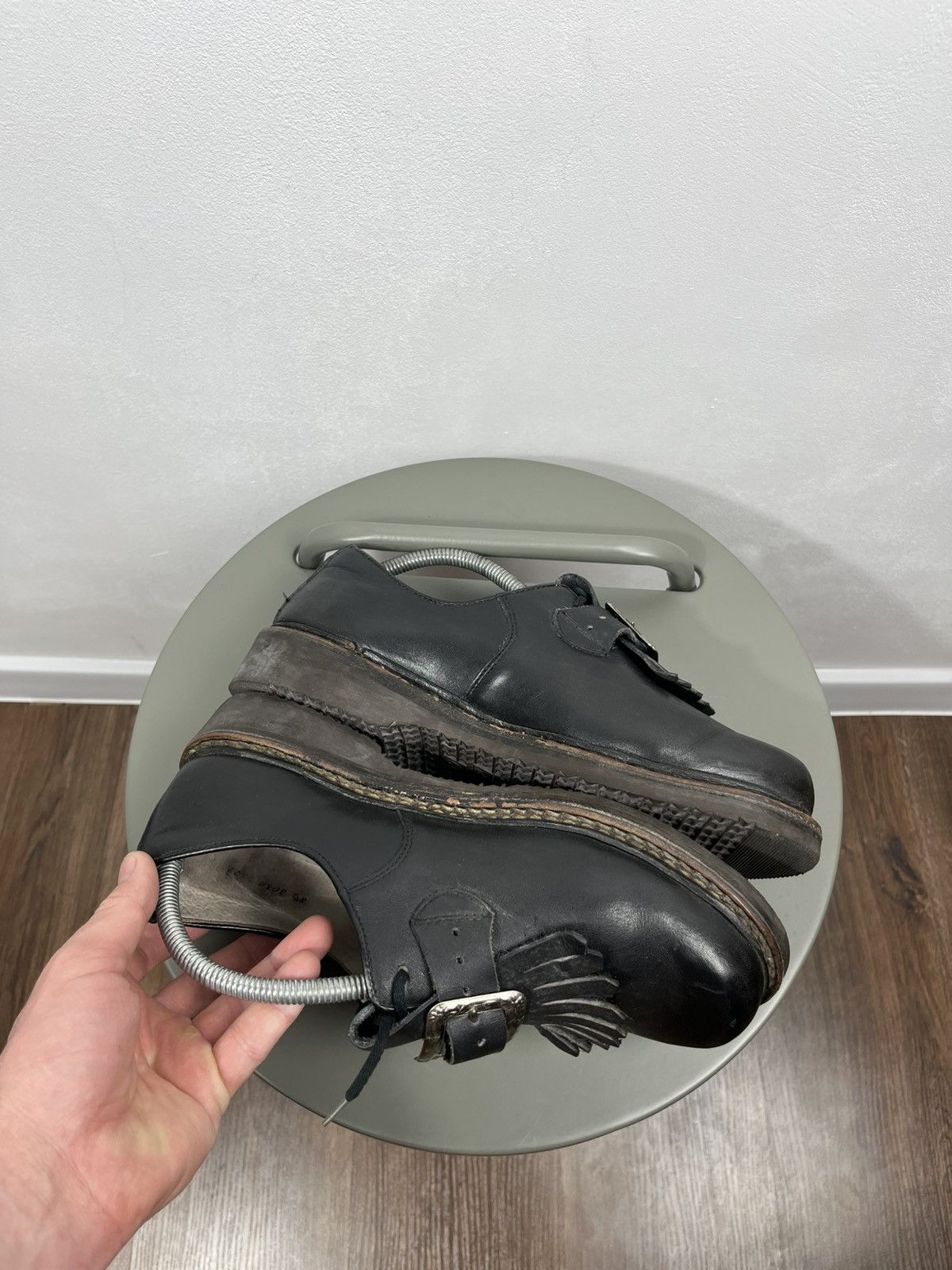 Other Vintage Lackner Austria Leather Buckle Fringe Shoes US 8.5 Size US 8.5 / EU 41-42 - 13 Thumbnail