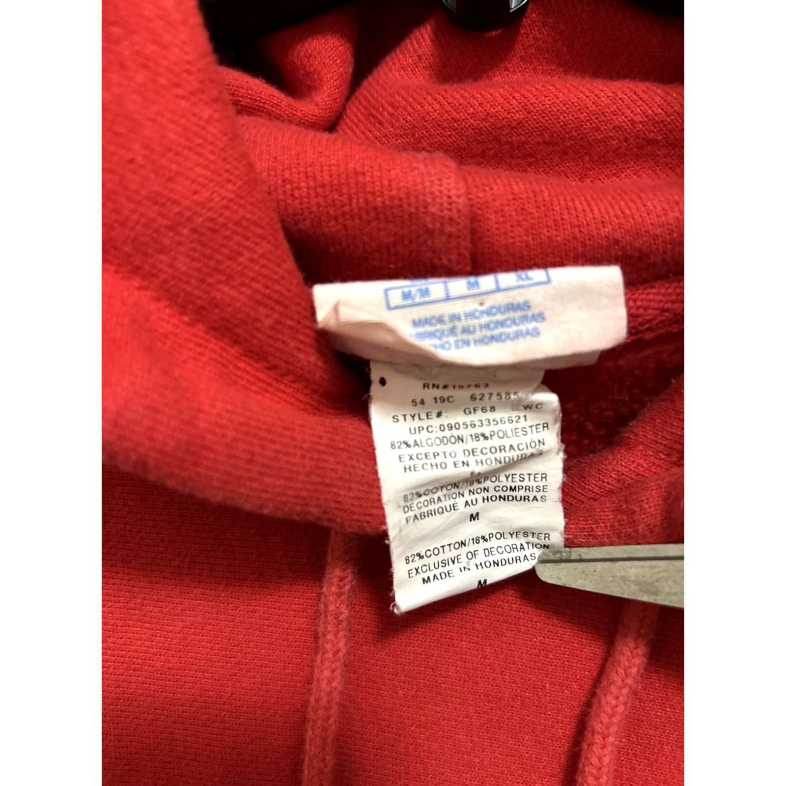 Champion VINTAGE Champion Reverse Weave Hoodie Mens M Red Long Sleeve Hooded Sweatshirt Size US M / EU 48-50 / 2 - 7 Thumbnail