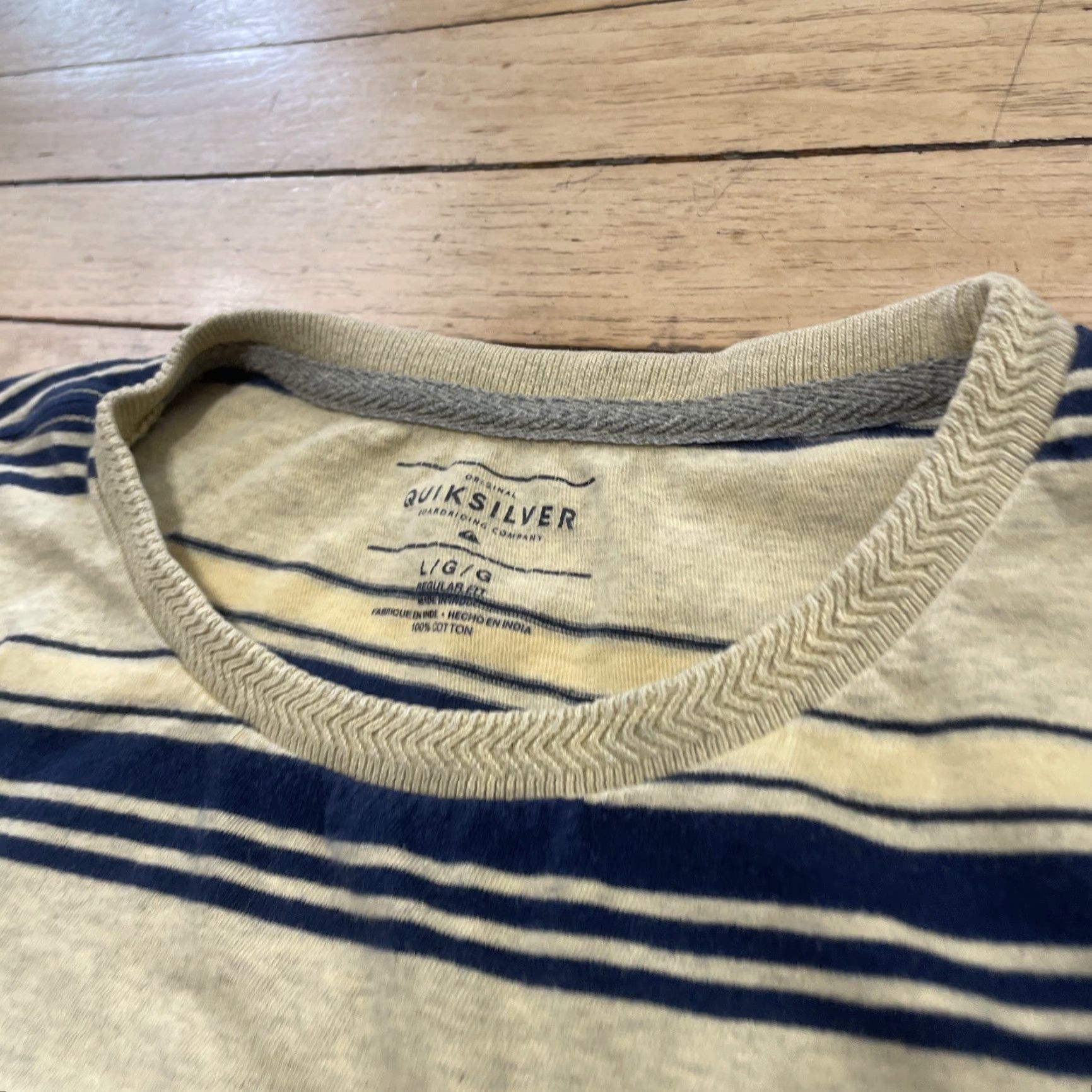 Quiksilver Quiksilver Striped Shirt Men L Yellow Black 1970s 90s y2k skater streetwear Shirt Mens L Yellow Black 90s Quiksilver Striped Shirt Size US L / EU 52-54 / 3 - 4 Thumbnail