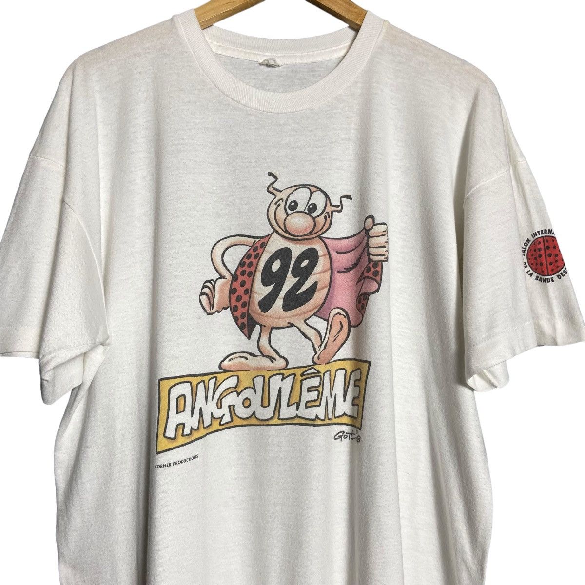 Vintage Vintage 90s Gotlib Bug Comics T-Shirt Size US XL / EU 56 / 4 - 1 Thumbnail