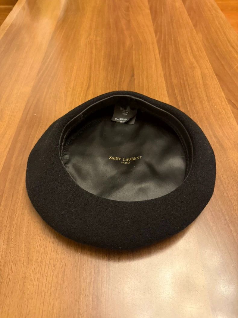 Saint Laurent Paris Saint laurent paris 15fw runway black rabbit fur beret hat Size ONE SIZE - 3 Thumbnail