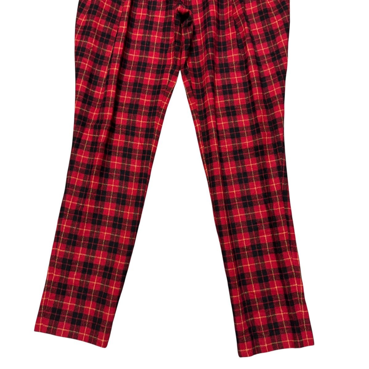 Mari's Rock MALKO MALKA Tartan Plaid Red Punk Trouser Size US 30 / EU 46 - 7 Thumbnail