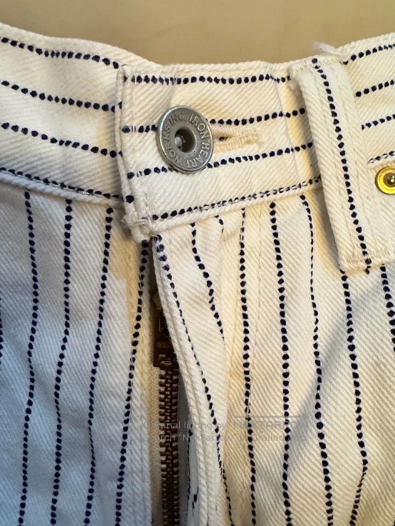 Iron Heart Iron Heart White Bleached Painter Pants Size US 31 - 3 Thumbnail