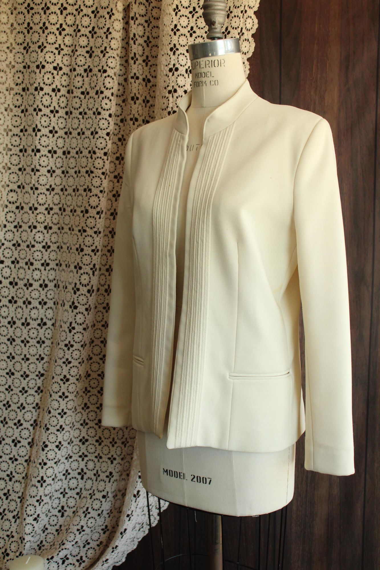 Vintage Vintage 1970s 1980s Jacket, Pykettes Womens Suit Coat, Winte Size L / US 10 / IT 46 - 7 Thumbnail