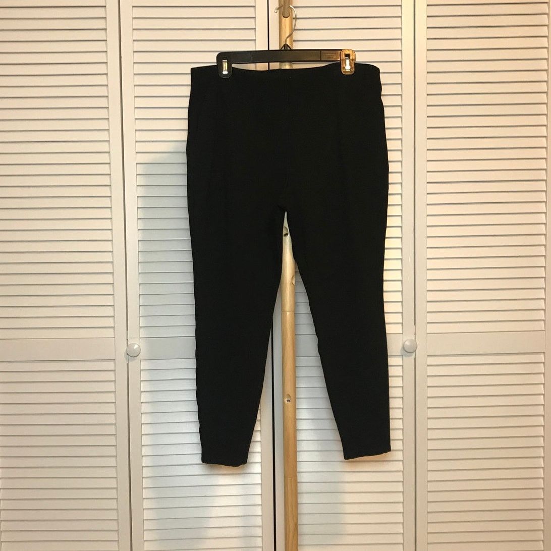 Chicos So Slimming by Chico's Black Stretch Pants L Size 34" / US 12 / IT 48 - 1 Thumbnail