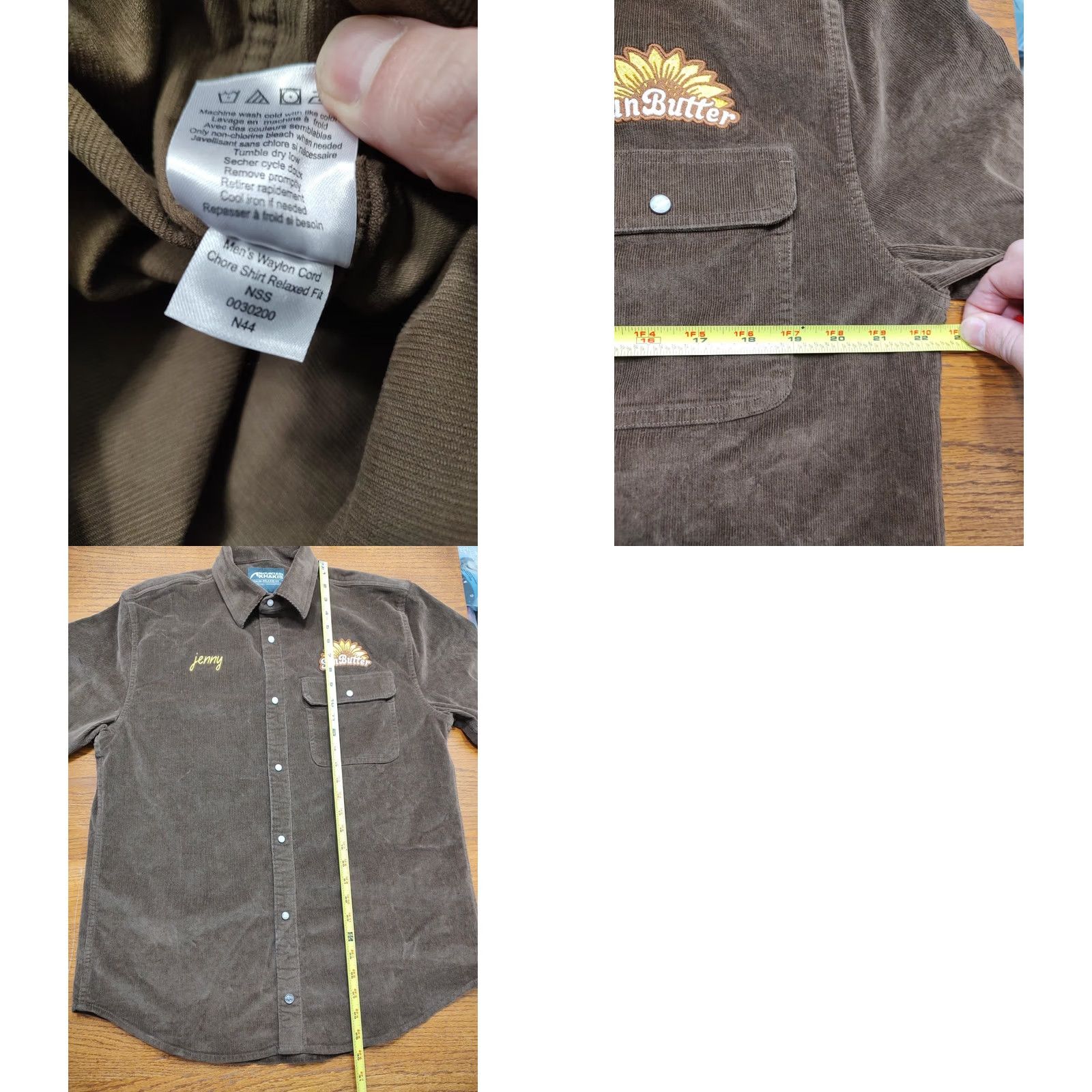 Mountain Khakis Mountain Khakis Waylon Corduroy Western Shirt Mens M Pearl Snaps Relaxed Fit Brown Cotton Blend Button-Up Size US M / EU 48-50 / 2 - 8 Thumbnail