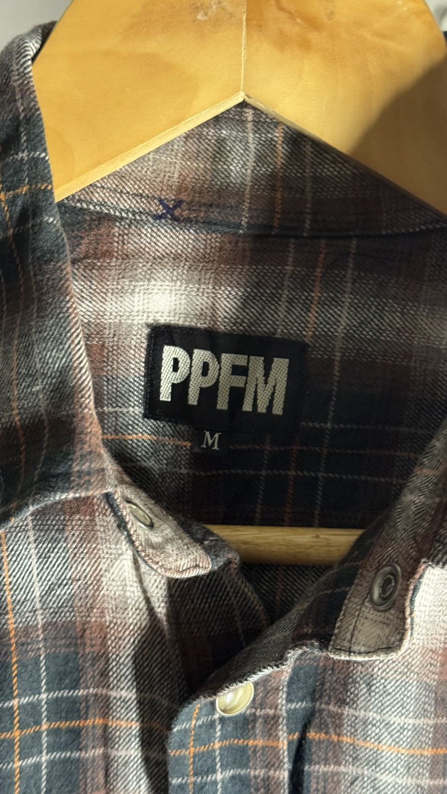 PPFM PPFM Japanese Archive Ombre Plaid Western Flannel Shirt Size US M / EU 48-50 / 2 - 4 Thumbnail