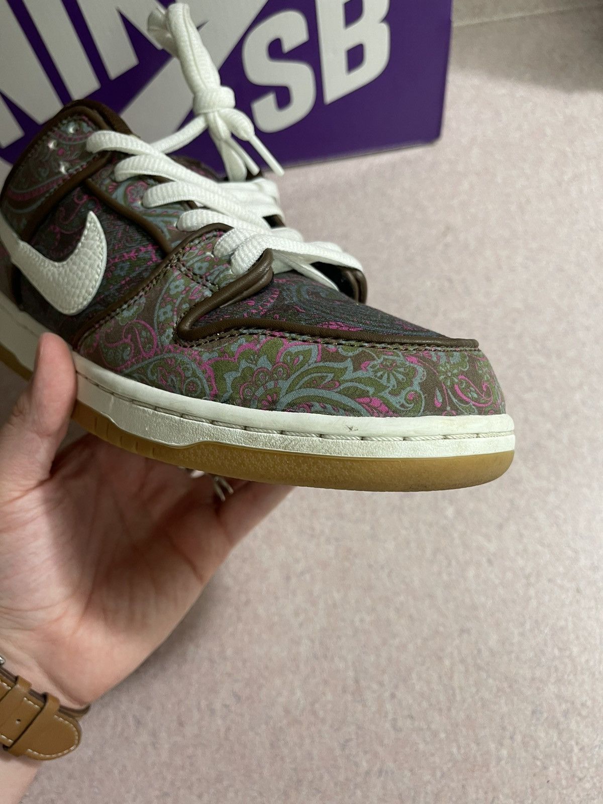 Nike × Nike SB Nike SB Dunk Low Pro Paisley Size US 9.5 / EU 42-43 - 12 Thumbnail