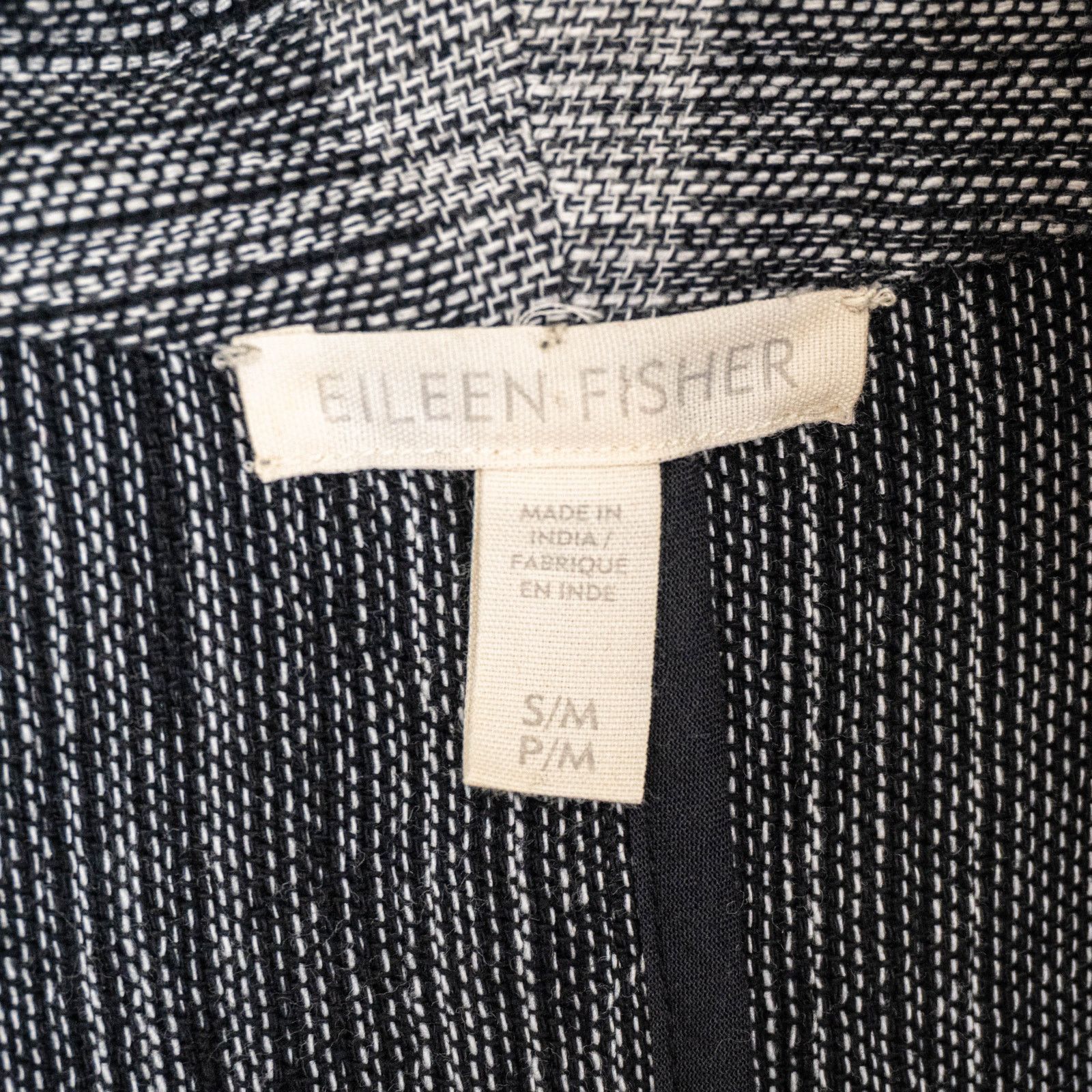 Eileen Fisher Eileen Fisher Organic Cotton Hazy Blocks Jacket Greys S/M Size M / US 6-8 / IT 42-44 - 3 Thumbnail