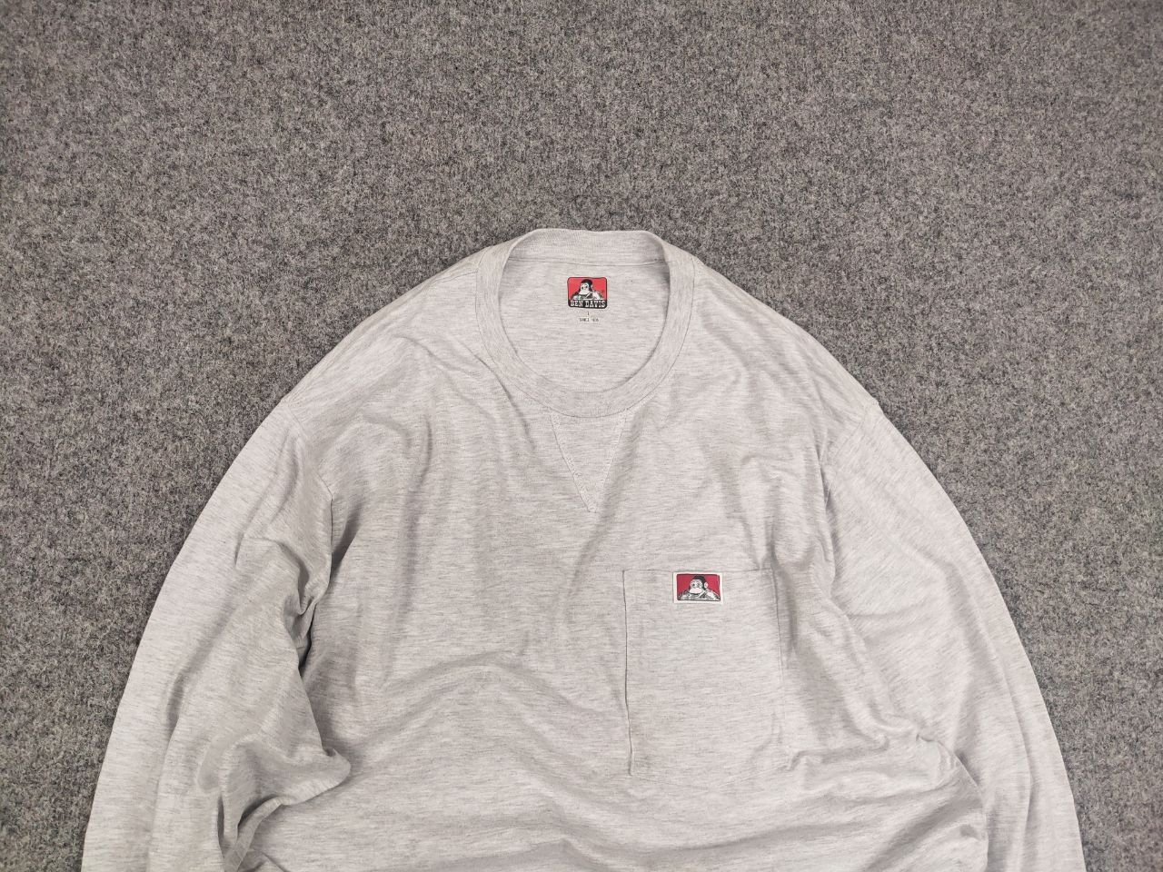 Ben Davis Vintage Ben Davis Design Oversized Logo Gray Long Sleeve Size US L / EU 52-54 / 3 - 4 Thumbnail