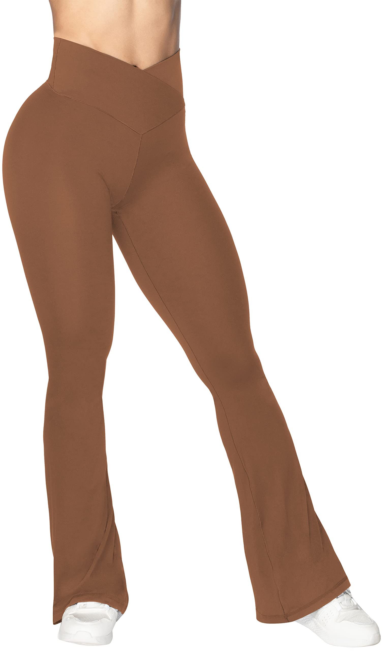 Other Flare Leggings, Crossover Yoga Pants with Tummy Control Size 34" / US 12 / IT 48 - 5 Thumbnail