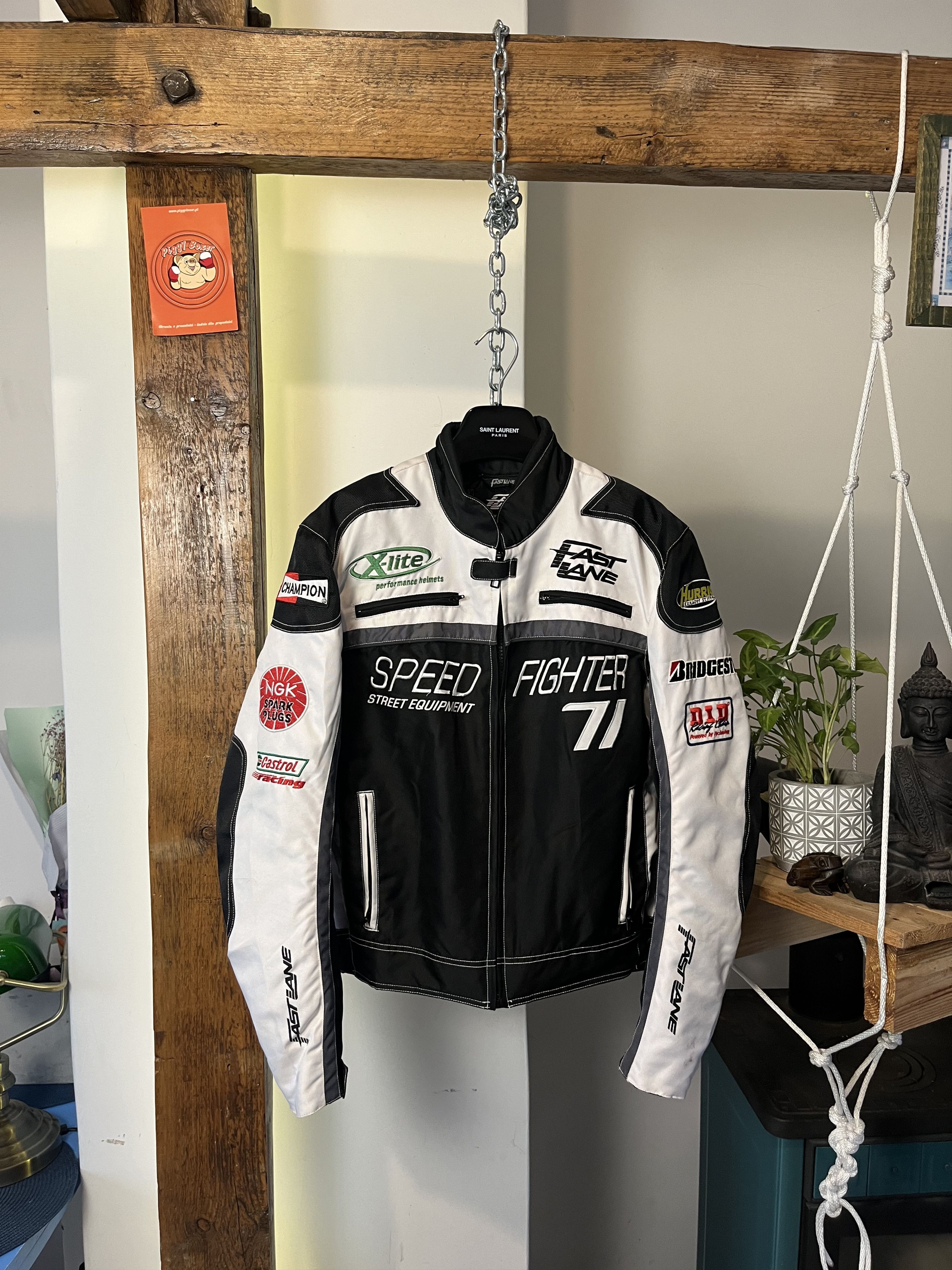 Vintage 90s SPEED FIGHTER #71 Fast Lane Racing Nascar Jacket Size US L / EU 52-54 / 3 - 1 Thumbnail