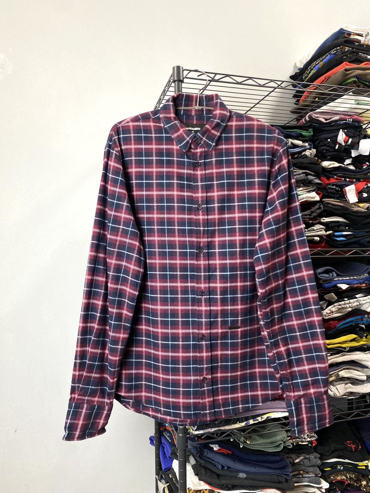 Dsquared2 Dsquared2 Flannel Plaid Checkered Shirt Tee Size US M / EU 48-50 / 2 - 1 Thumbnail
