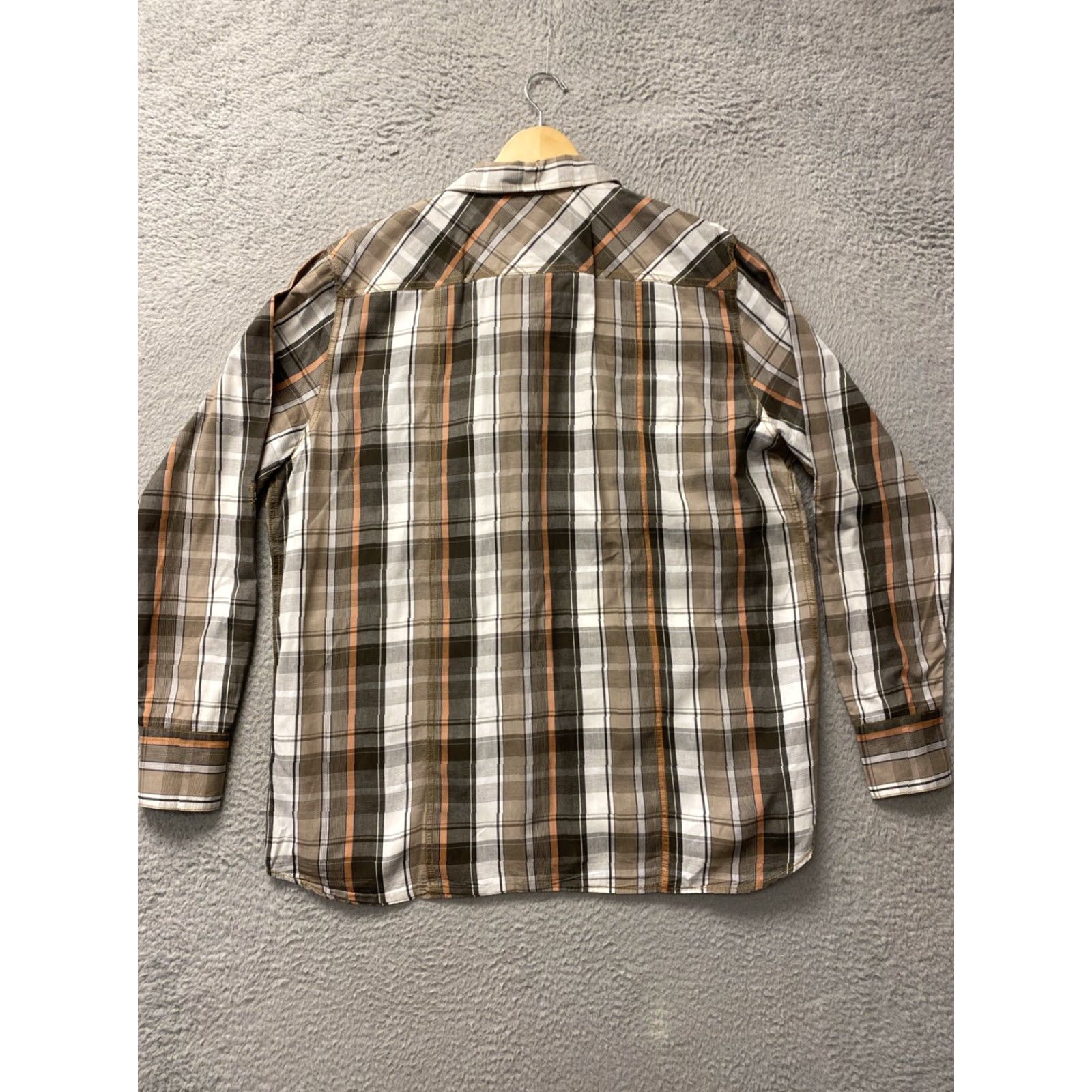 Vintage Denim & Supply Button-Up Shirt Mens Brown Plaid Long Sleeve XXL Casual Preppy Size US XXL / EU 58 / 5 - 6 Thumbnail