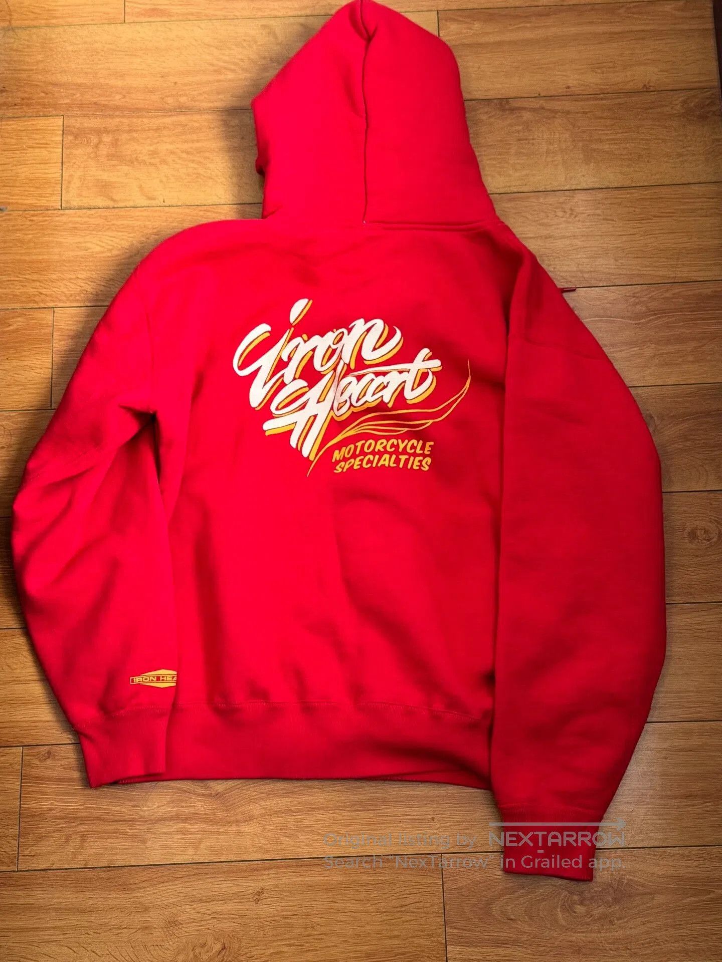Iron Heart Iron Heart Red Hoodie Sweatshirt. Size US XL / EU 56 / 4 - 2 Thumbnail