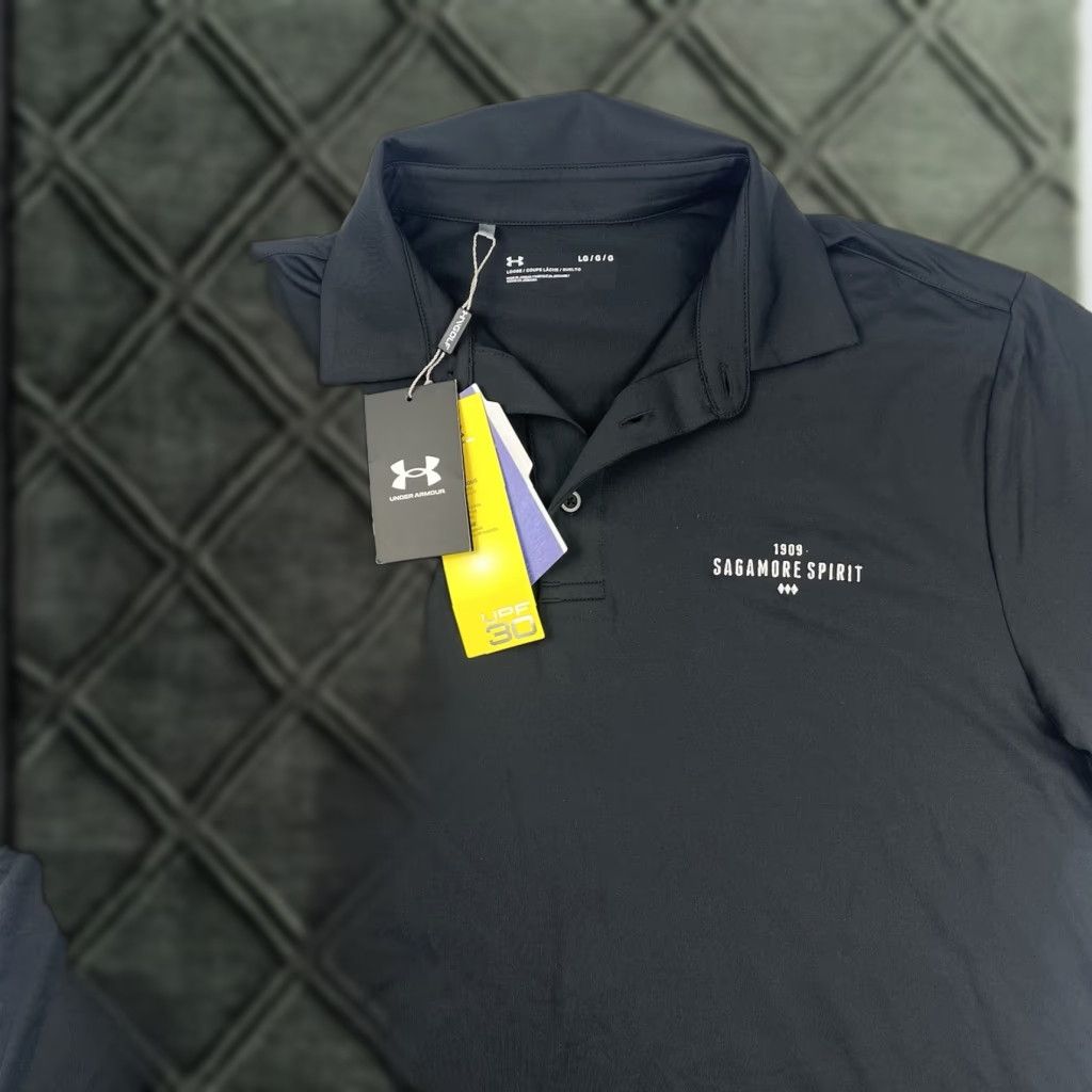 Under Armour Under Armour Golf Polo Shirt Mens L Black Heatgear Loose Polo Short Sleeve Logo Classic performance/Activity Golf Size US L / EU 52-54 / 3 - 1 Thumbnail