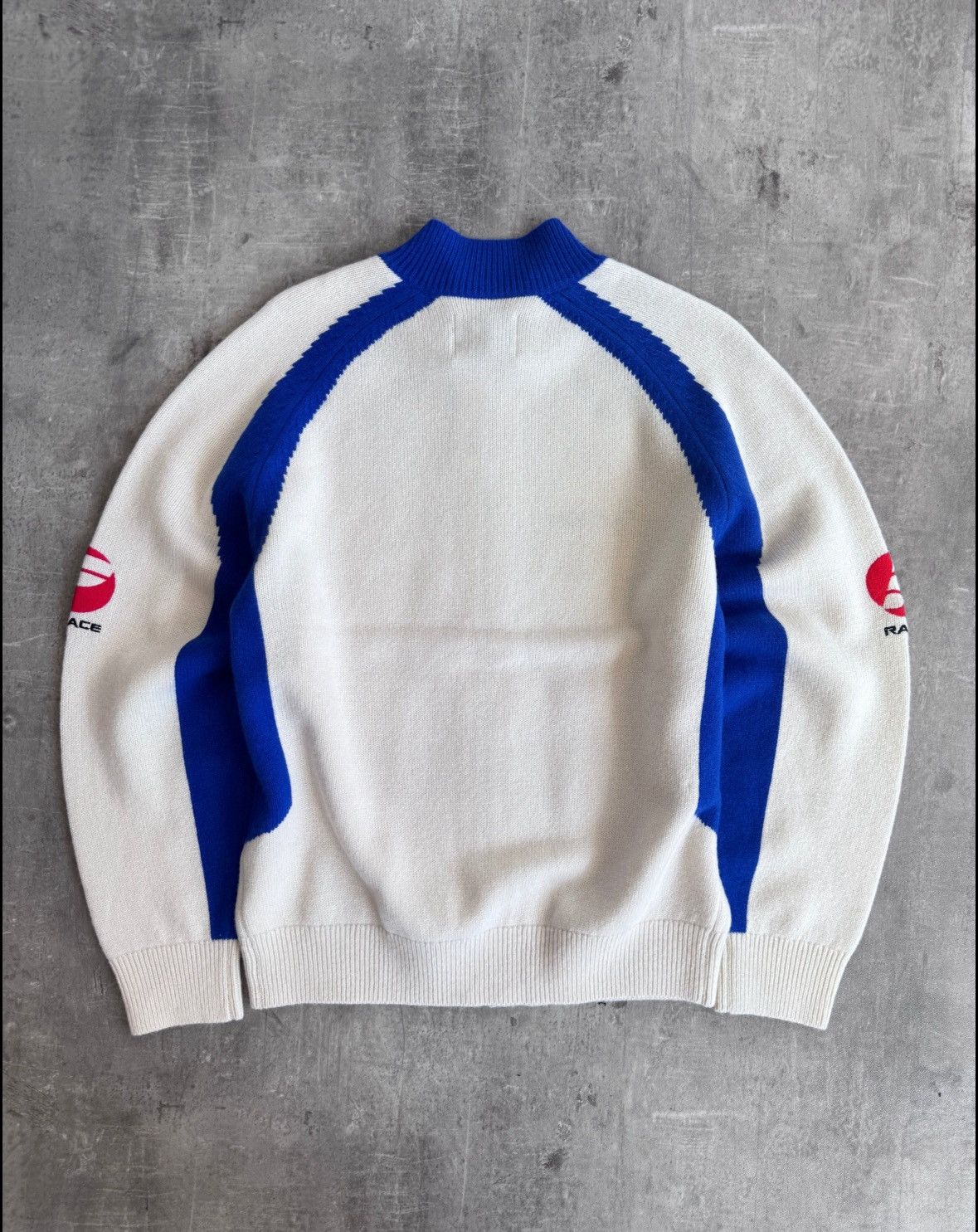 Palace Palace Rapha zip knit white M Size US M / EU 48-50 / 2 - 4 Thumbnail