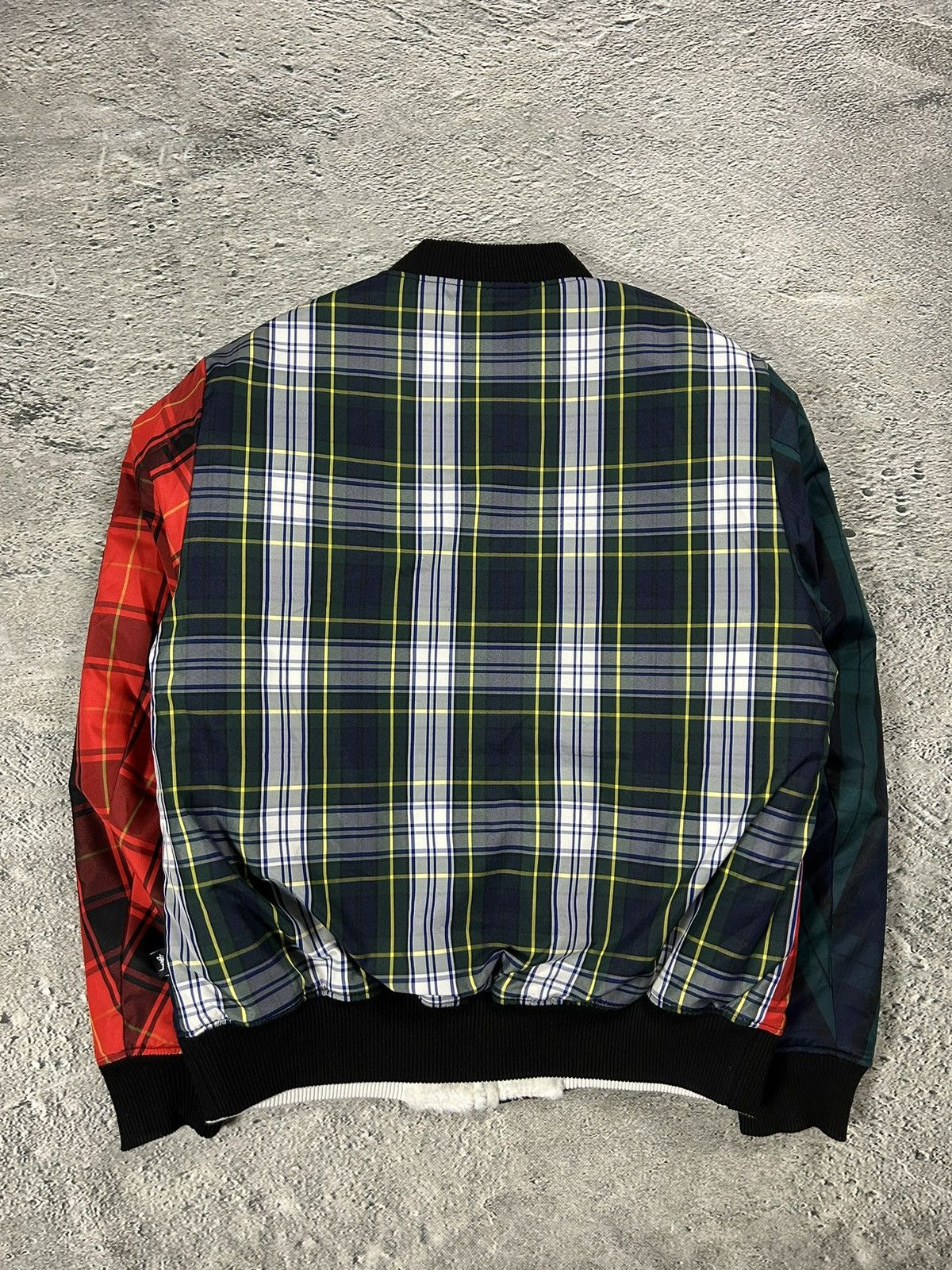 Stussy Stussy Sherpa bomber jacket reversible fleece tartan Size US XL / EU 56 / 4 - 6 Thumbnail
