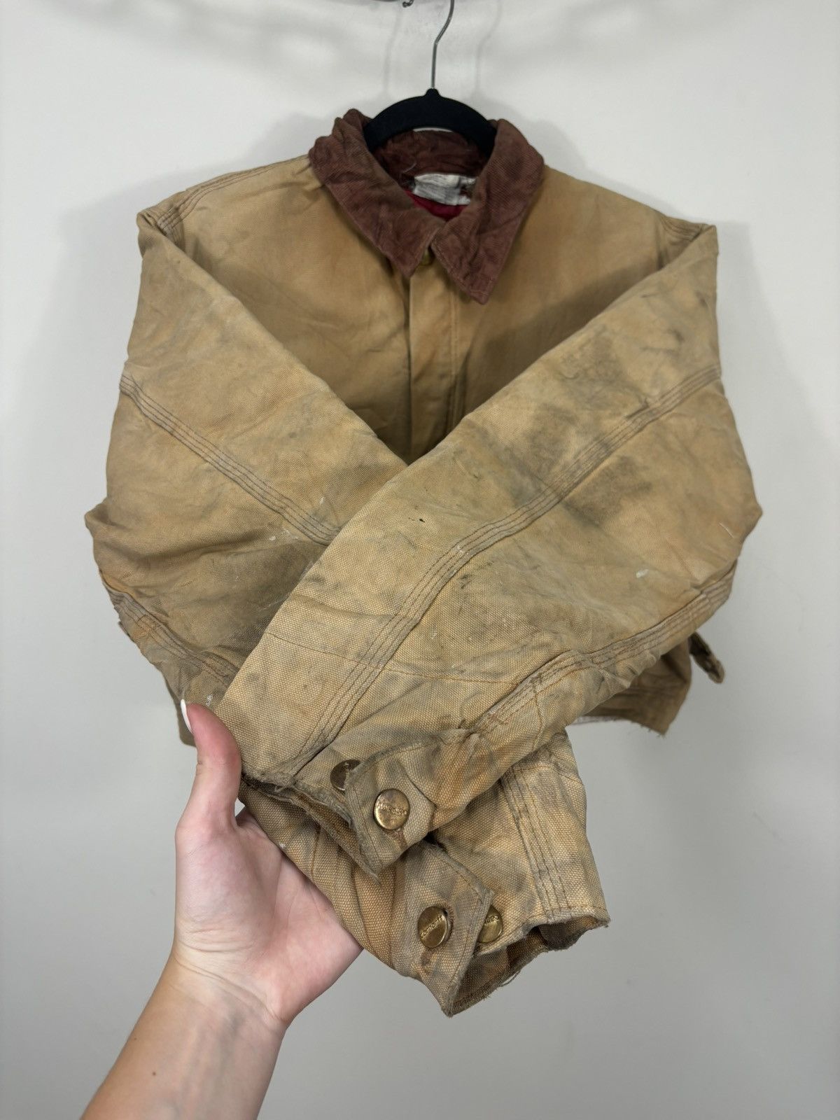 Carhartt Vintage 90s Carhartt Y2K Faded Boxy Cropped Detroit Jacket Size US M / EU 48-50 / 2 - 9 Thumbnail