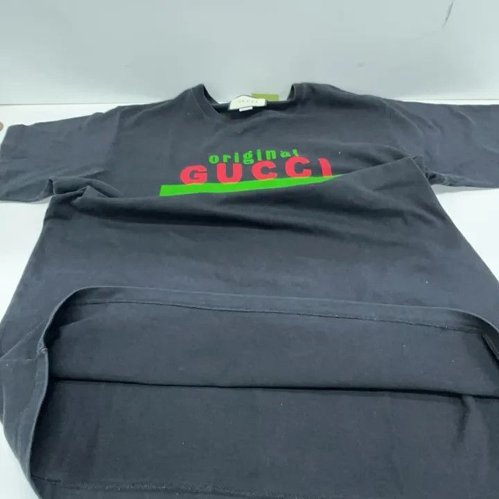 Gucci Gucci Gucci Original Black Graphic Short Sleeve T-Shirt -2 Size US XL / EU 56 / 4 - 7 Thumbnail