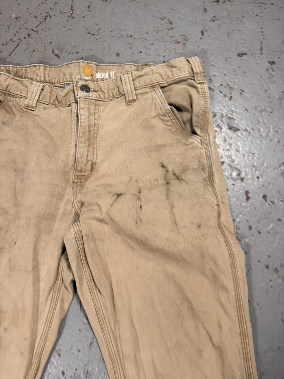 Carhartt Vintage Distressed Stained Carhartt Carpenter Pants Size US 34 / EU 50 - 6 Thumbnail