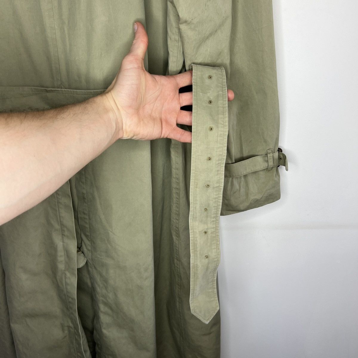 Burberry × Designer × Vintage Vintage Burberry Trench Coat 90s Nova Check Beige Belted Size US M / EU 48-50 / 2 - 15 Thumbnail