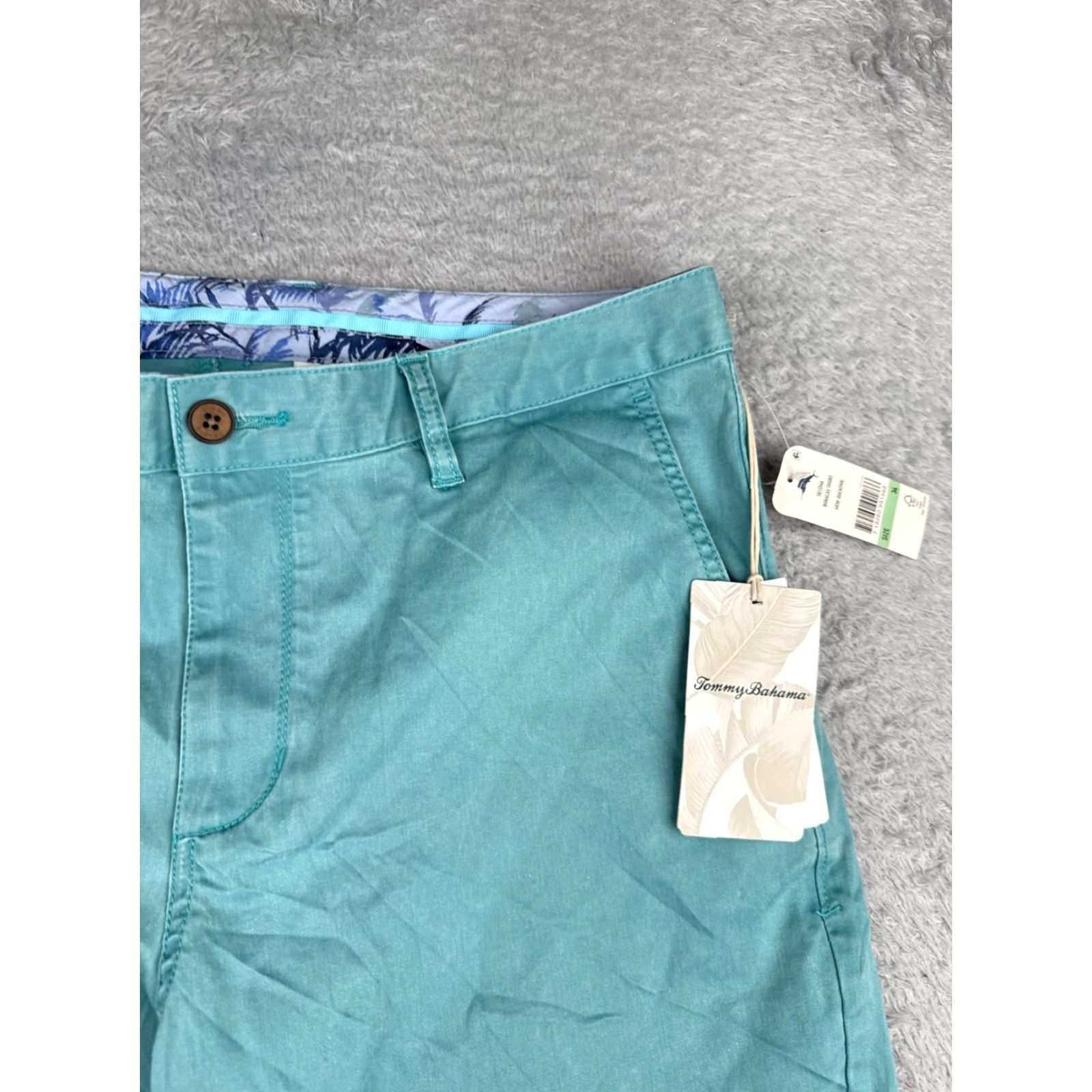 Tommy Bahama Tommy Bahama Chino Shorts Men 38 Orange Plaid Mid Rise 10" Inseam Casual Quick Dry Lightweight Size US 38 / EU 54 - 5 Thumbnail