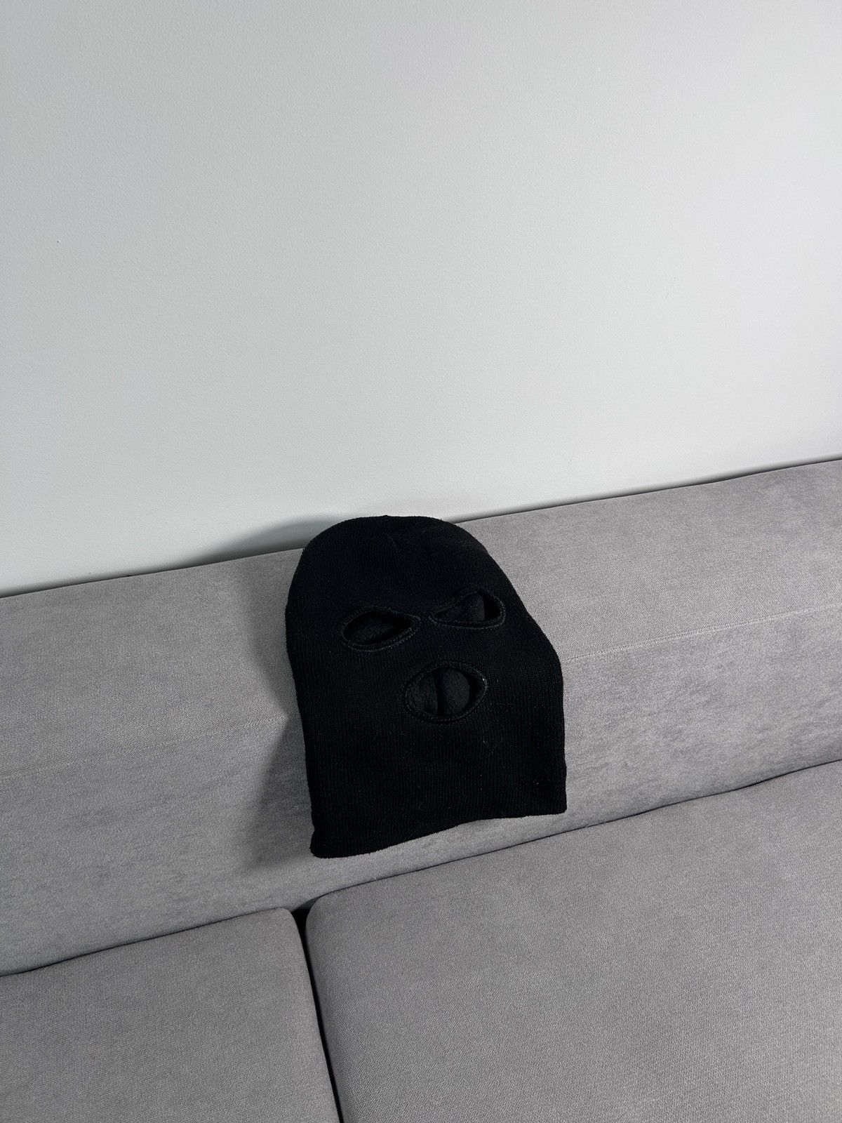 Vintage Vintage Y2k Avant Garde Knit Black Balaclava Size ONE SIZE - 4 Thumbnail
