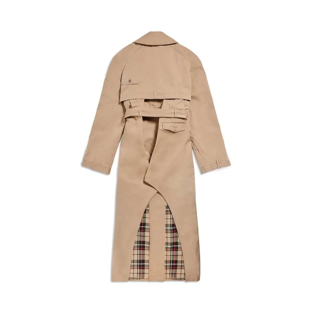 Balenciaga o1bcso1str1225 Maxi Deconstructed Trench Coat in Dark Beige Size XS / US 0-2 / IT 36-38 - 5 Thumbnail