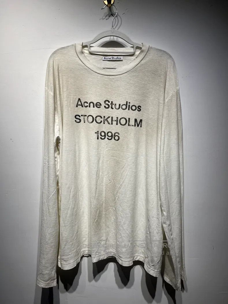 Acne Studios Acne Studios 1996 Letter Print Vintage Long Sleeve T-Shirt Size US L / EU 52-54 / 3 - 1 Thumbnail