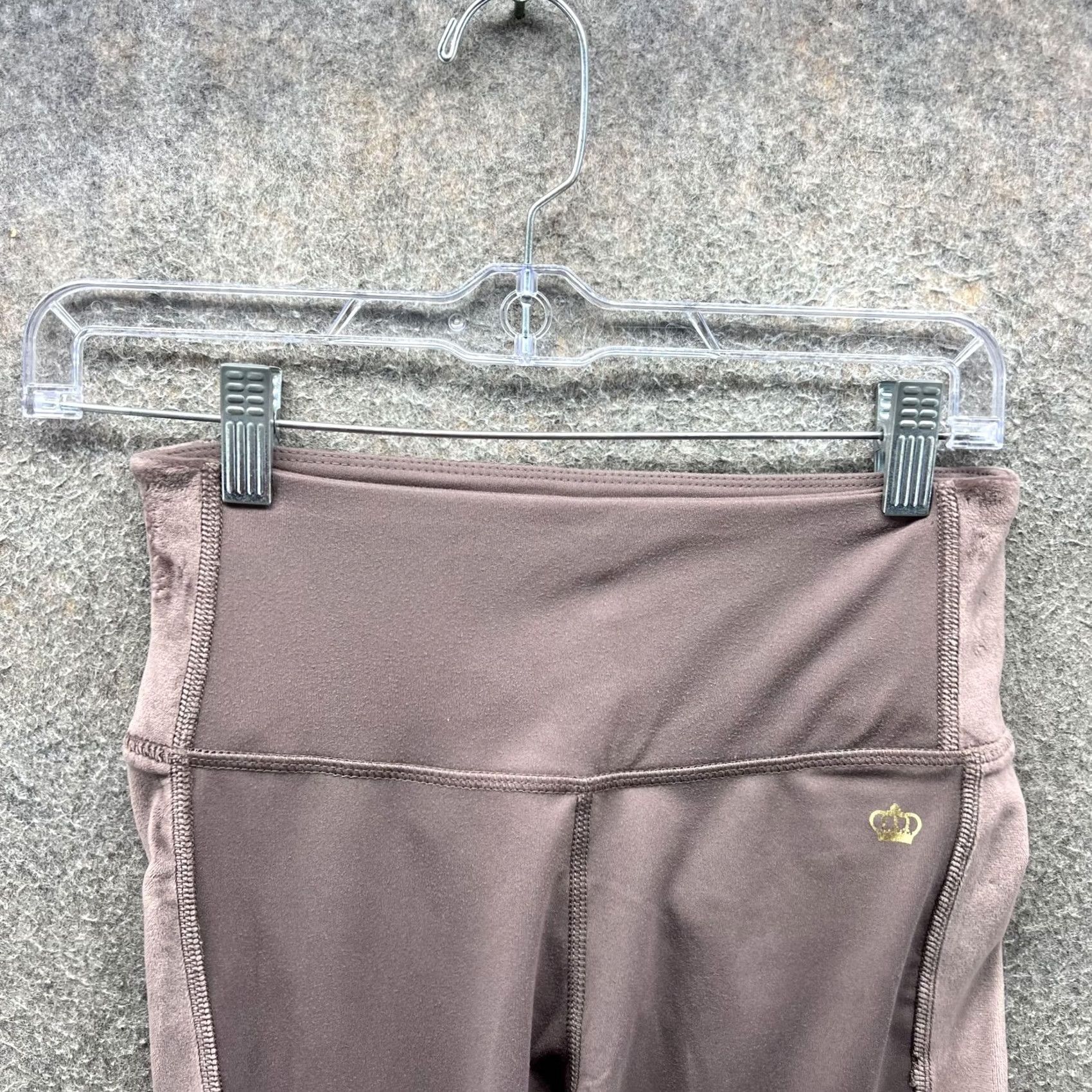 Juicy Couture Juicy Couture Sport Leggings Womens Small Brown Ankle High Rise Yoga Pants Size 28" / US 6 / IT 42 - 6 Thumbnail
