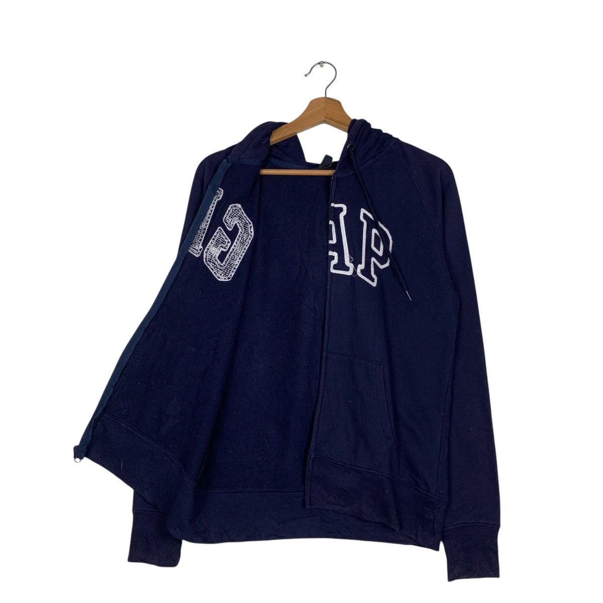 Gap GAP Spellout Big Logo Zipper Hoodies Sweatshirt #1458-C66 Size US M / EU 48-50 / 2 - 11 Thumbnail