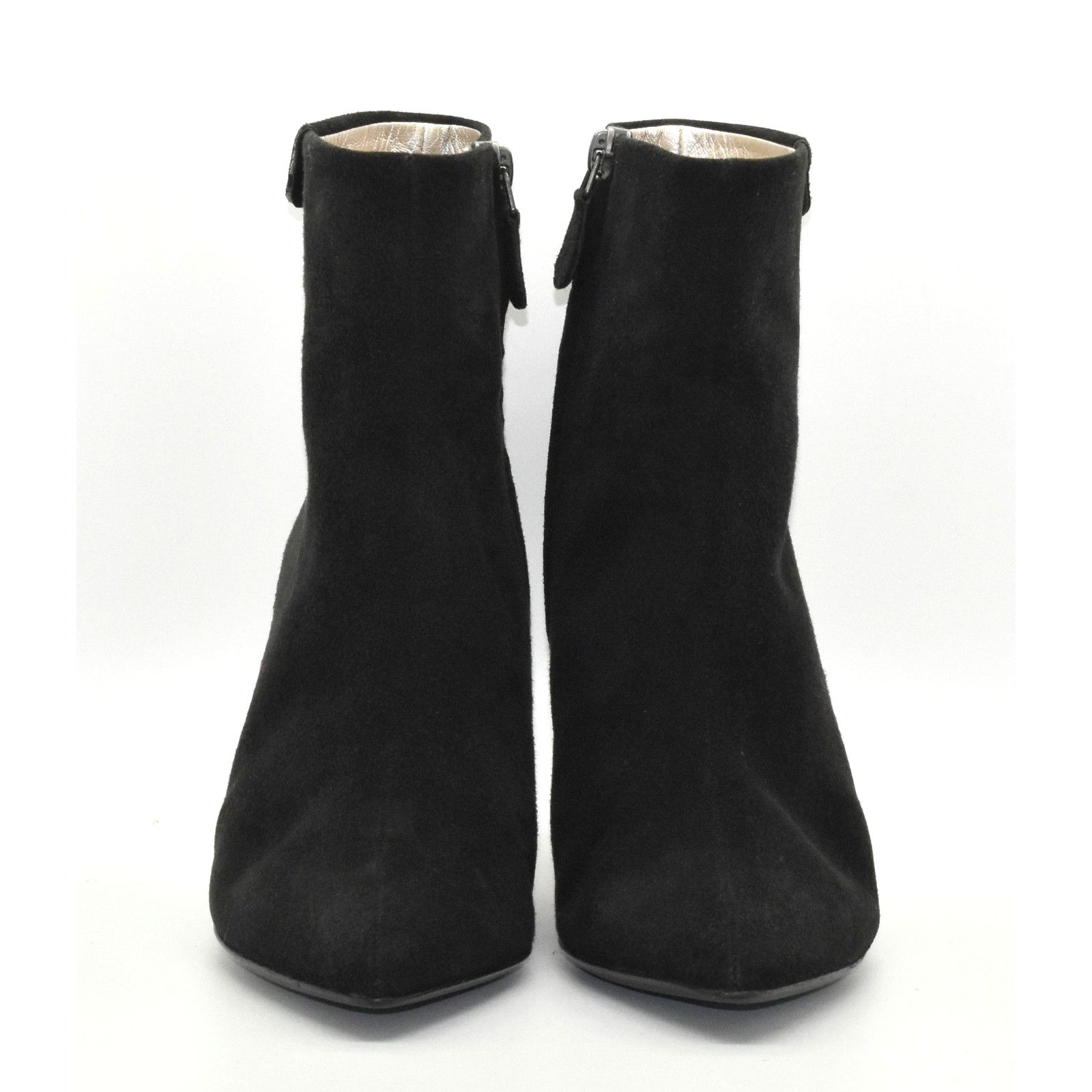 Stuart Weitzman SALVATORE FERRAGAMO Black Suede Pointed Toe Ankle Boots Sz 7 Size US 7 / IT 37 - 4 Thumbnail