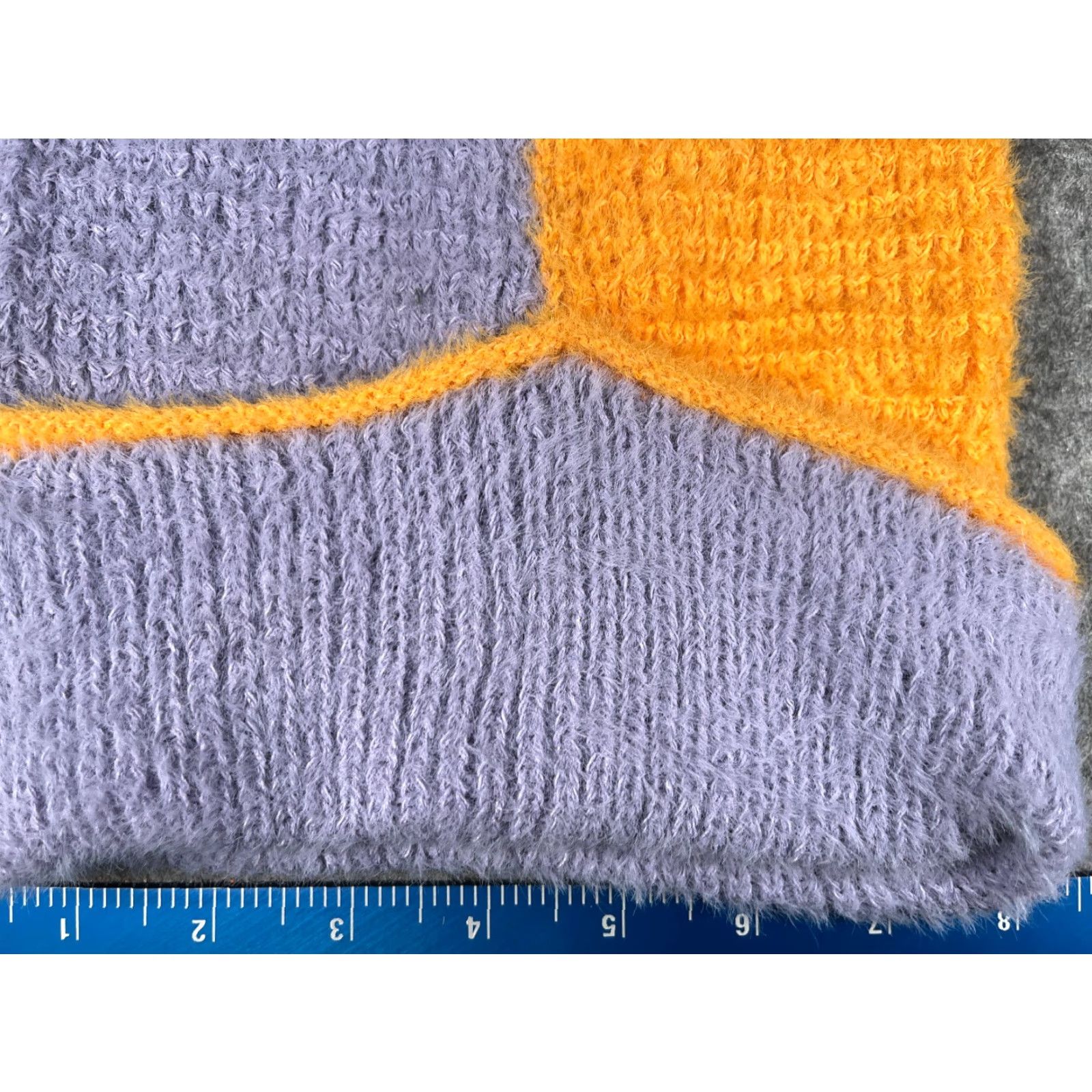 Vintage Wild Fable Beanie Women One Size Purple Yellow Knit Nylon Polyester NEW Size ONE SIZE - 2 Thumbnail