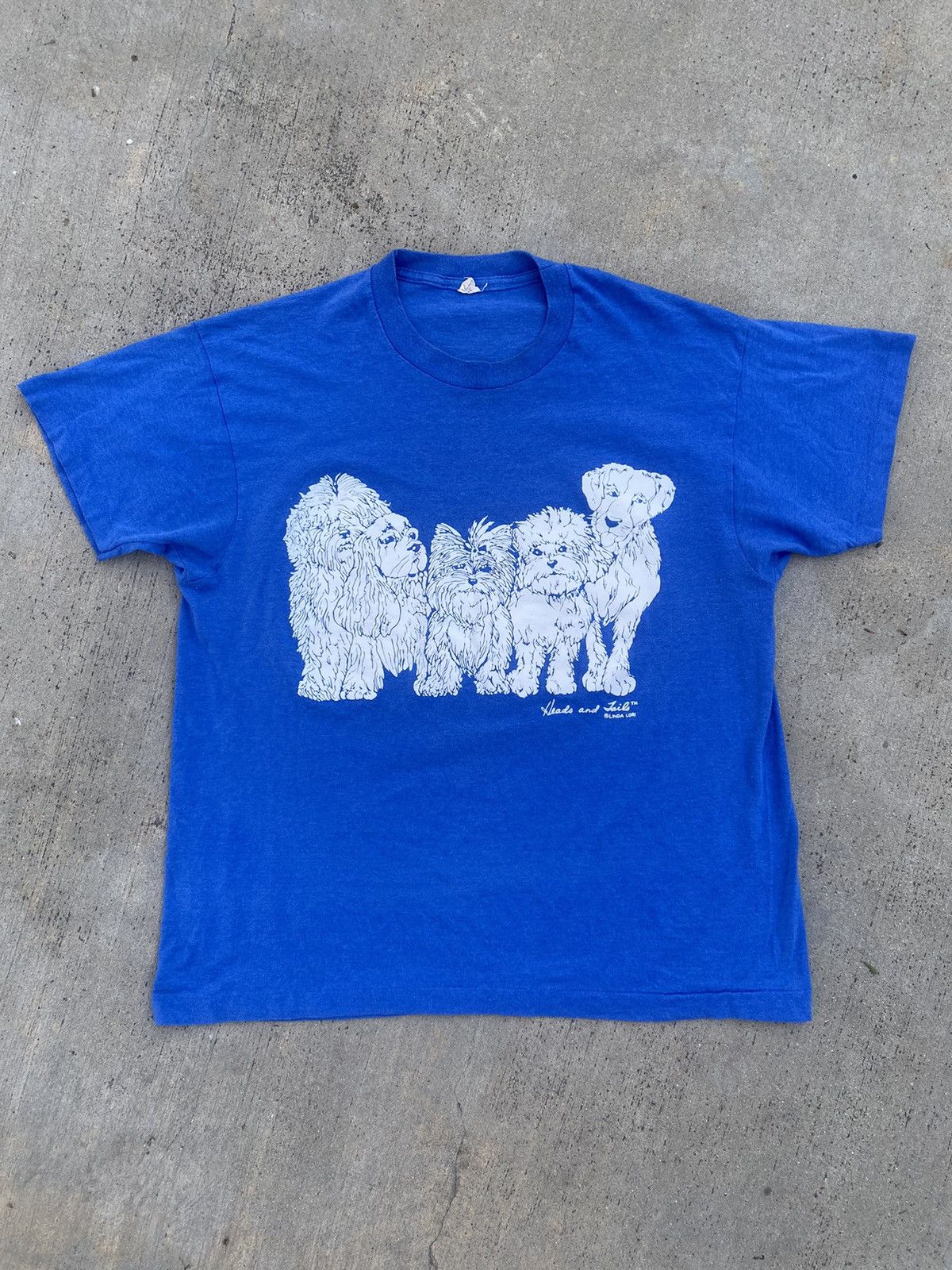 Vintage VINTAGE Cute Dogs Tee Size US L / EU 52-54 / 3 - 1 Thumbnail