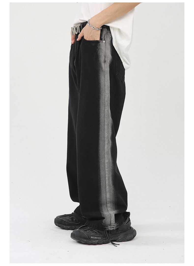 Japanese Brand Gradient stripe tie-dye mid-rise slim-fit jeans Size US 32 / EU 48 - 6 Thumbnail